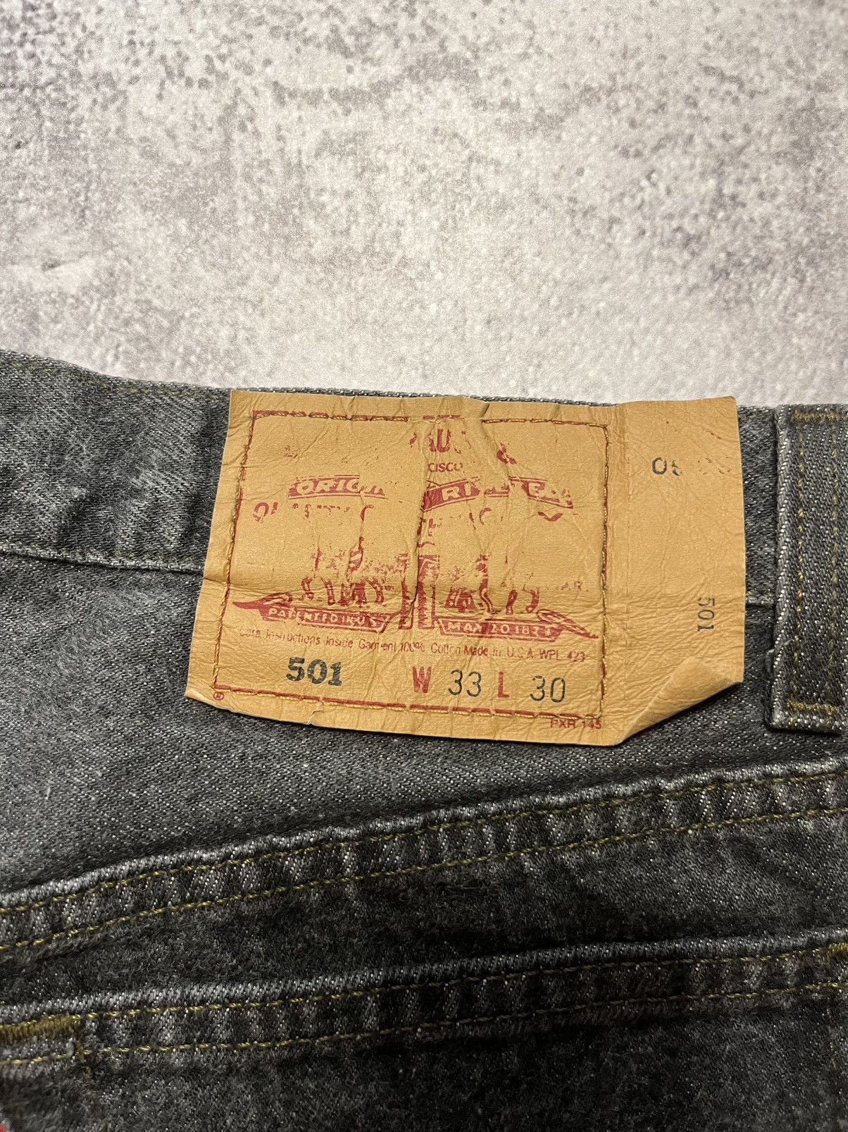Levi's Vintage USA Levi’s 501 denim dark gray jeans Size US 33 - 4 Thumbnail