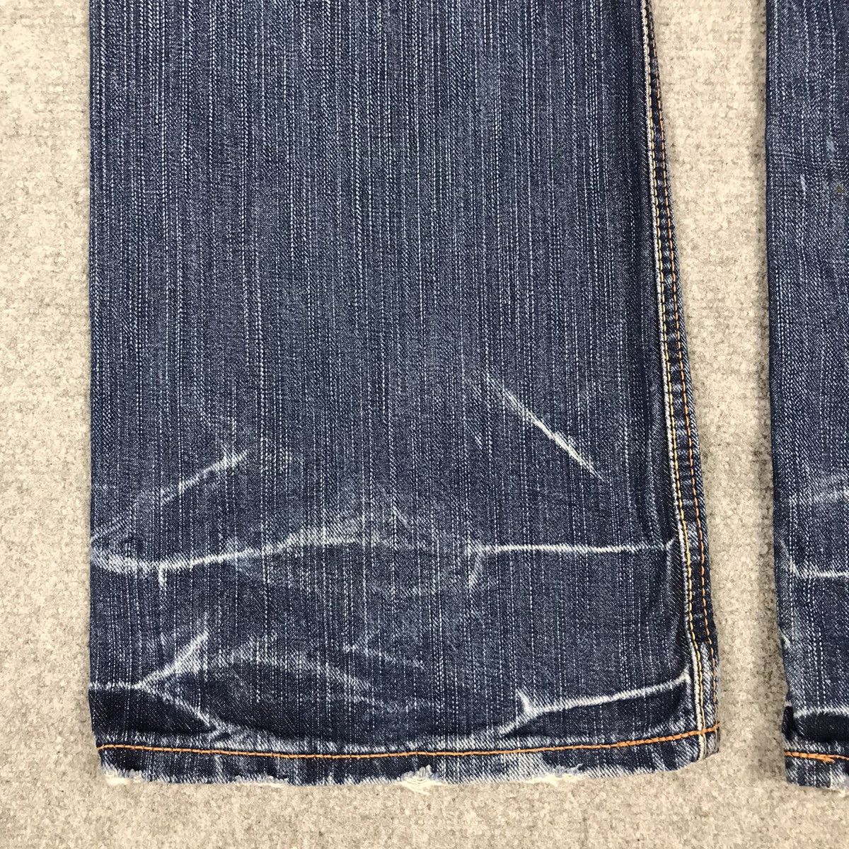 Beauty Beast × Japanese Brand FLARE LIBERTO XXX DENIM DESIGN ACID DISTRESSED BOOTCUT JEANS Size US 30 / EU 46 - 11 Thumbnail