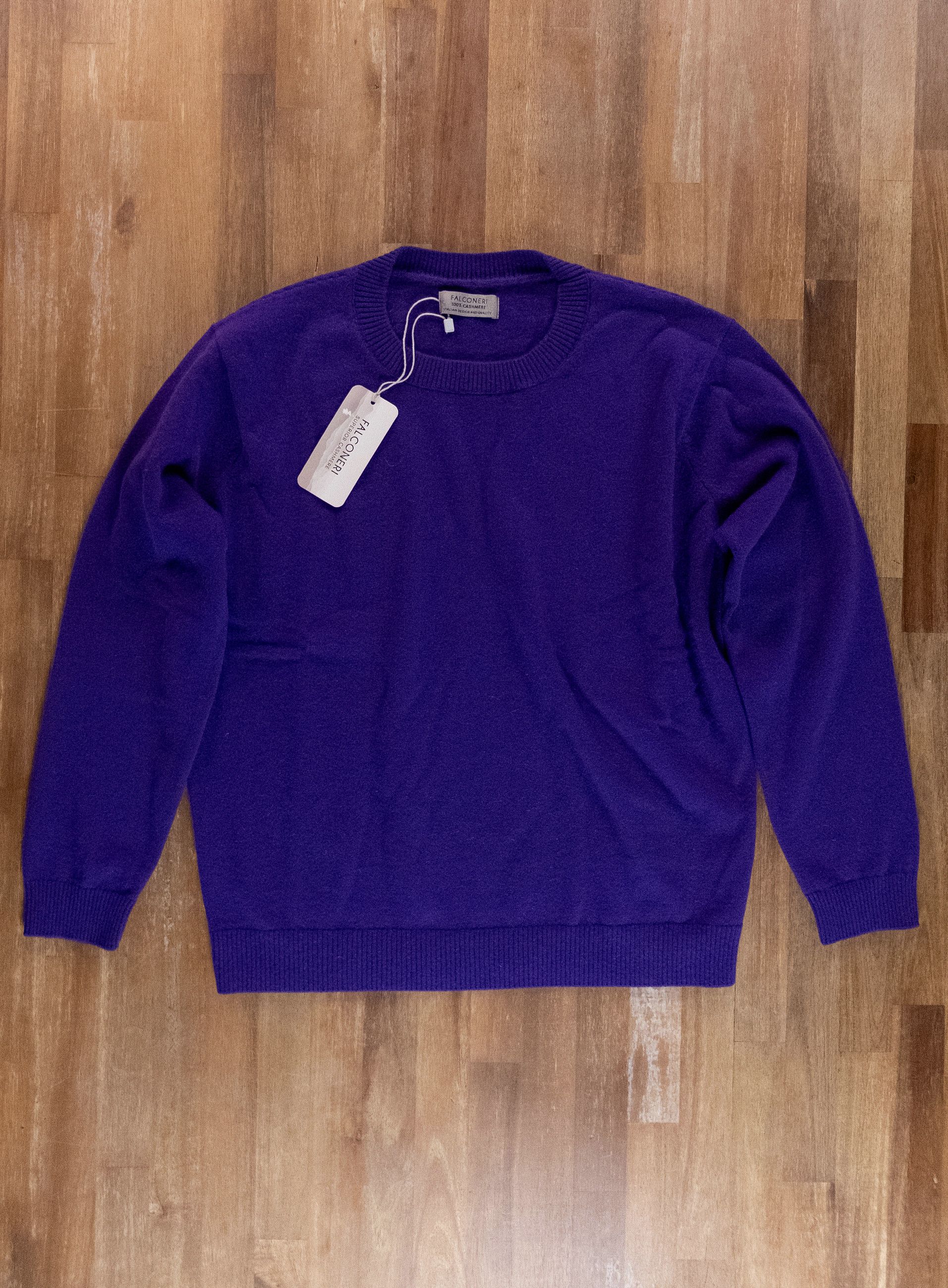FALCONERI purple cashmere crewneck sweater Medium
