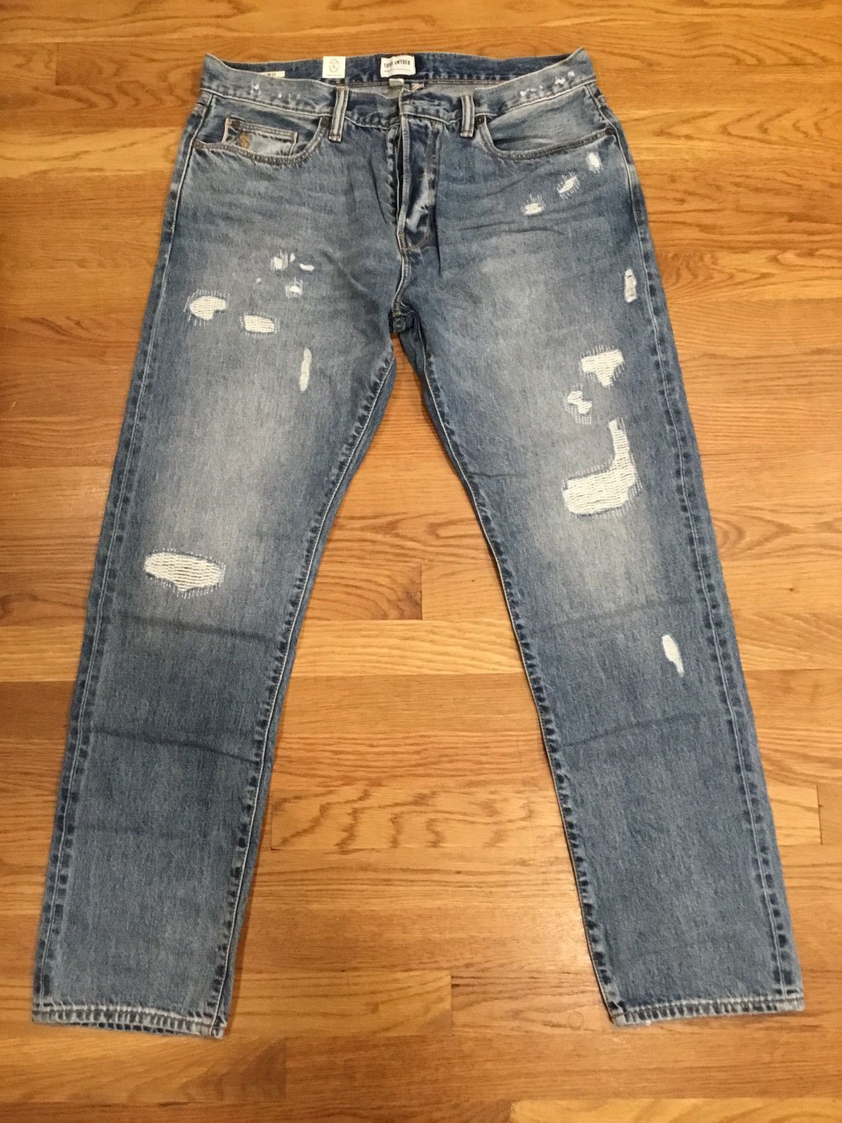 Todd Slim Straight Smoke Colored Denim