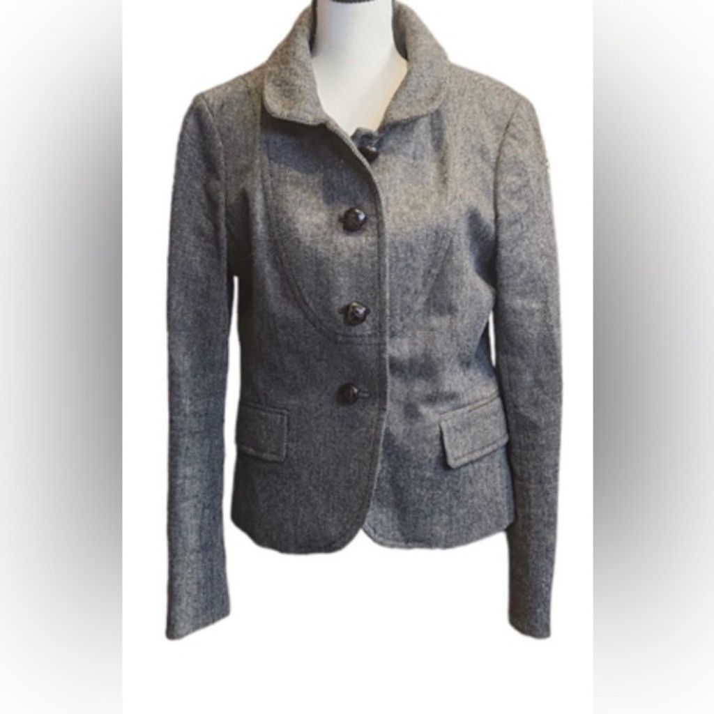 J.Crew J. Crew Herringbone Wool Blazer | EUC | Sz 0 Size XS / US 0-2 / IT 36-38 - 2 Thumbnail