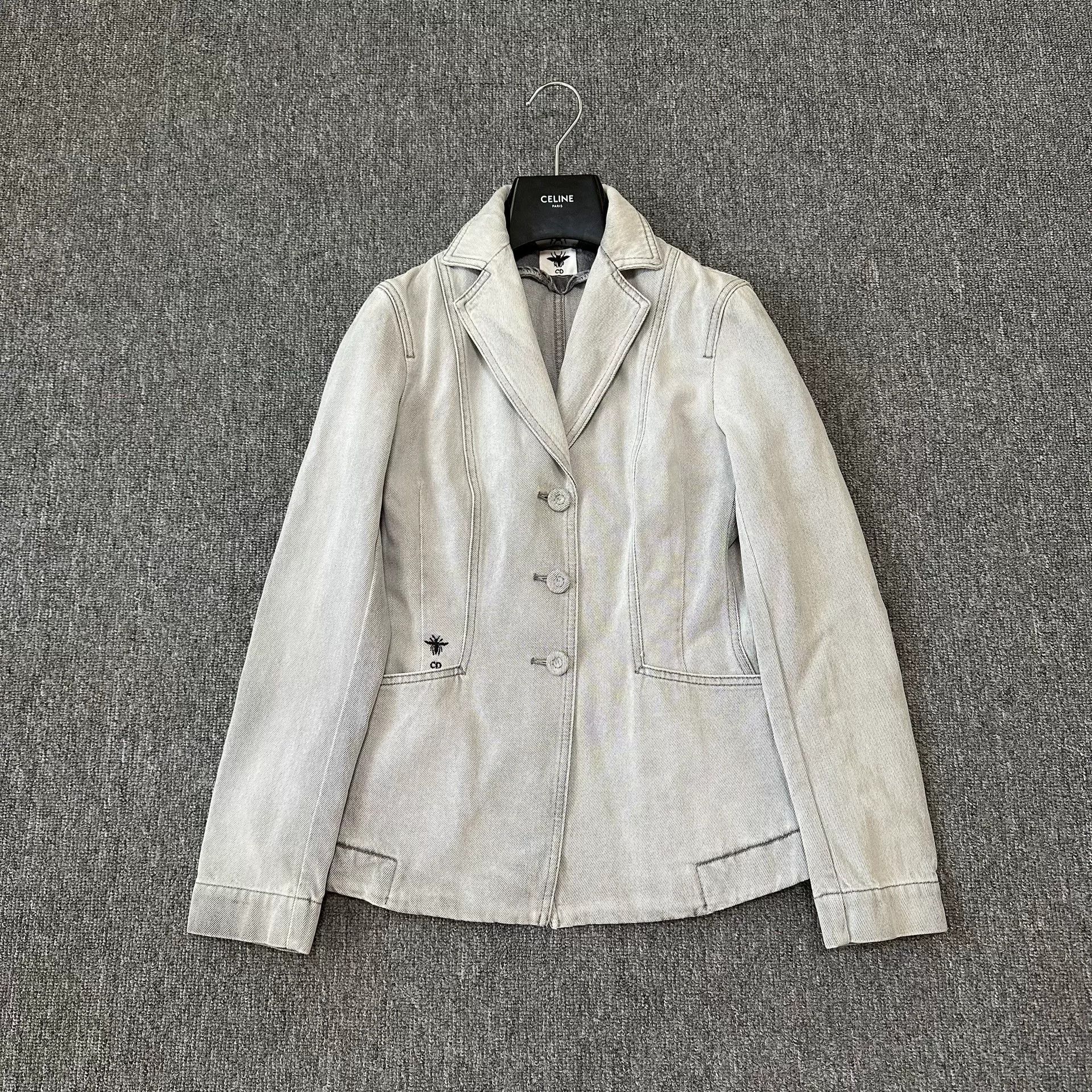 Dior Bee Casual Denim Blazer Jacket