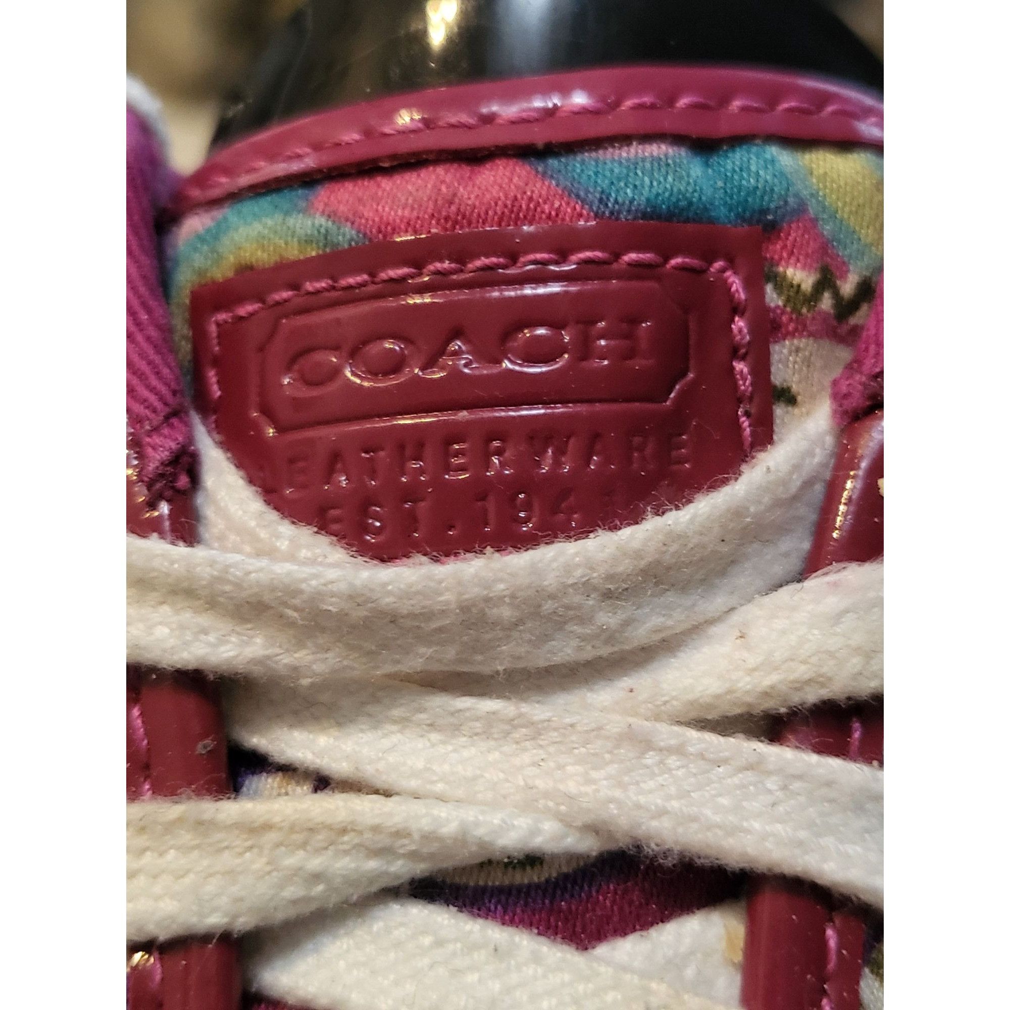 Coach Coach Poppy Barrett Sneakers Women Sz 7 B Multicolor Logo Pr Size US 7 / IT 37 - 4 Thumbnail