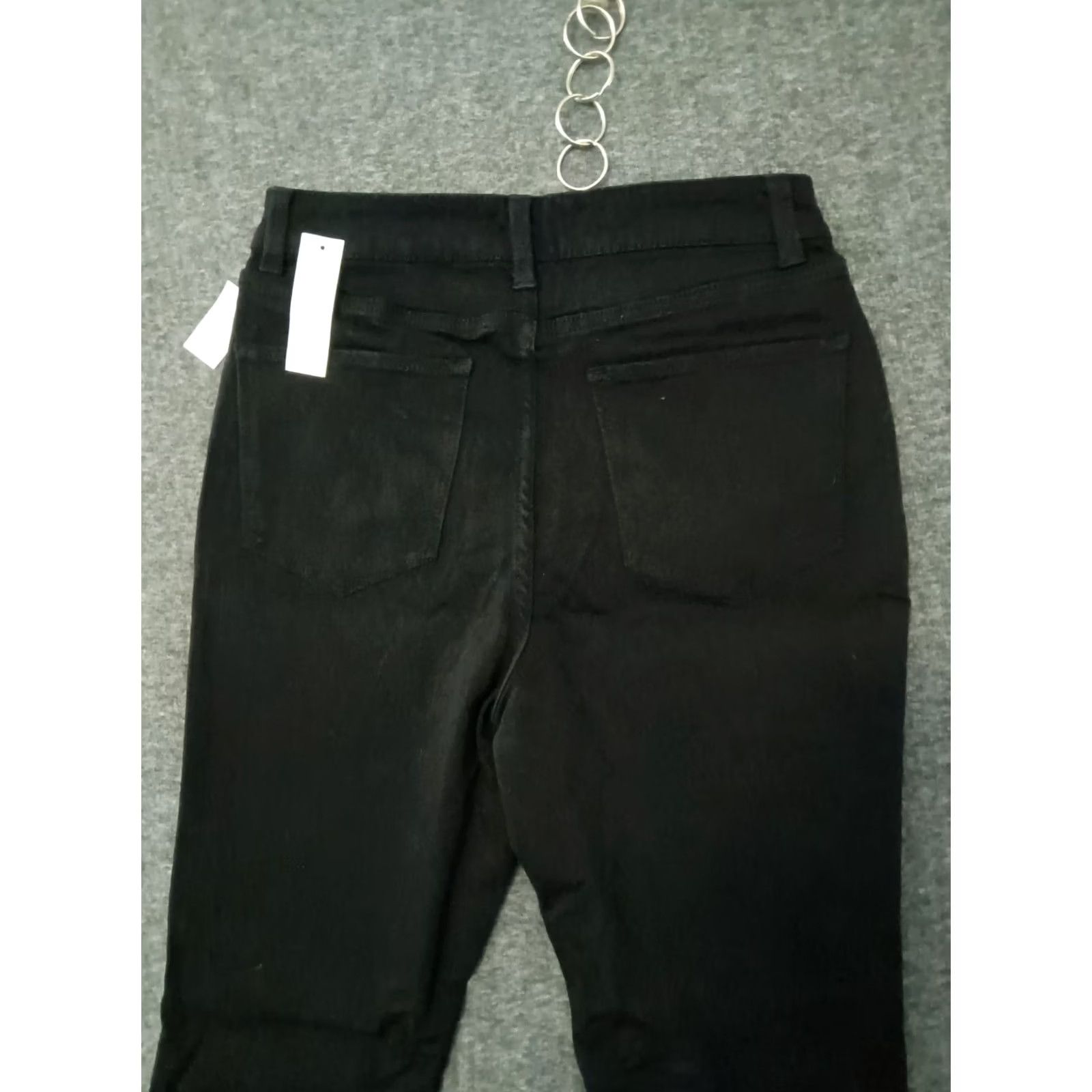 Vintage No Boundaries Jeans Women Black High Juniors Size 7 Skinny 5-Pocket Denim Inseam 26 Inseam Mid Rise 8.5-10.5 Dark Wash Cotton Polyester Spandex Size 28" / US 6 / IT 42 - 6 Thumbnail