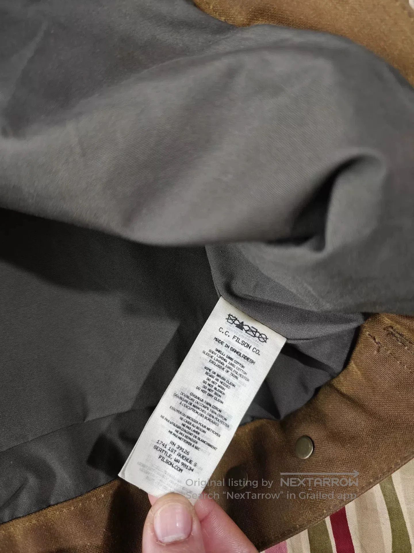 Filson Filson Cruiser Waxed Canvas Jacket. Size US L / EU 52-54 / 3 - 5 Thumbnail