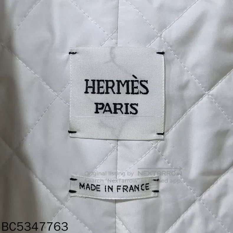 Other Hermes Beige Leather Patched Autumn and Winter Coat Size XS / US 0-2 / IT 36-38 - 5 Thumbnail