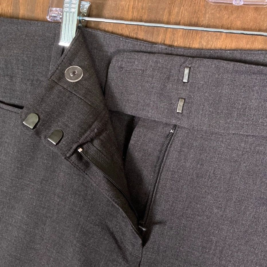 Ann Taylor Ann Taylor LOFT Womens Pants Charcoal Gray High Rise Original Fit Stretch 14 Plus Regular Workwear Dress Pants Men/Women? Size 36" / US 14 / IT 50 - 4 Thumbnail