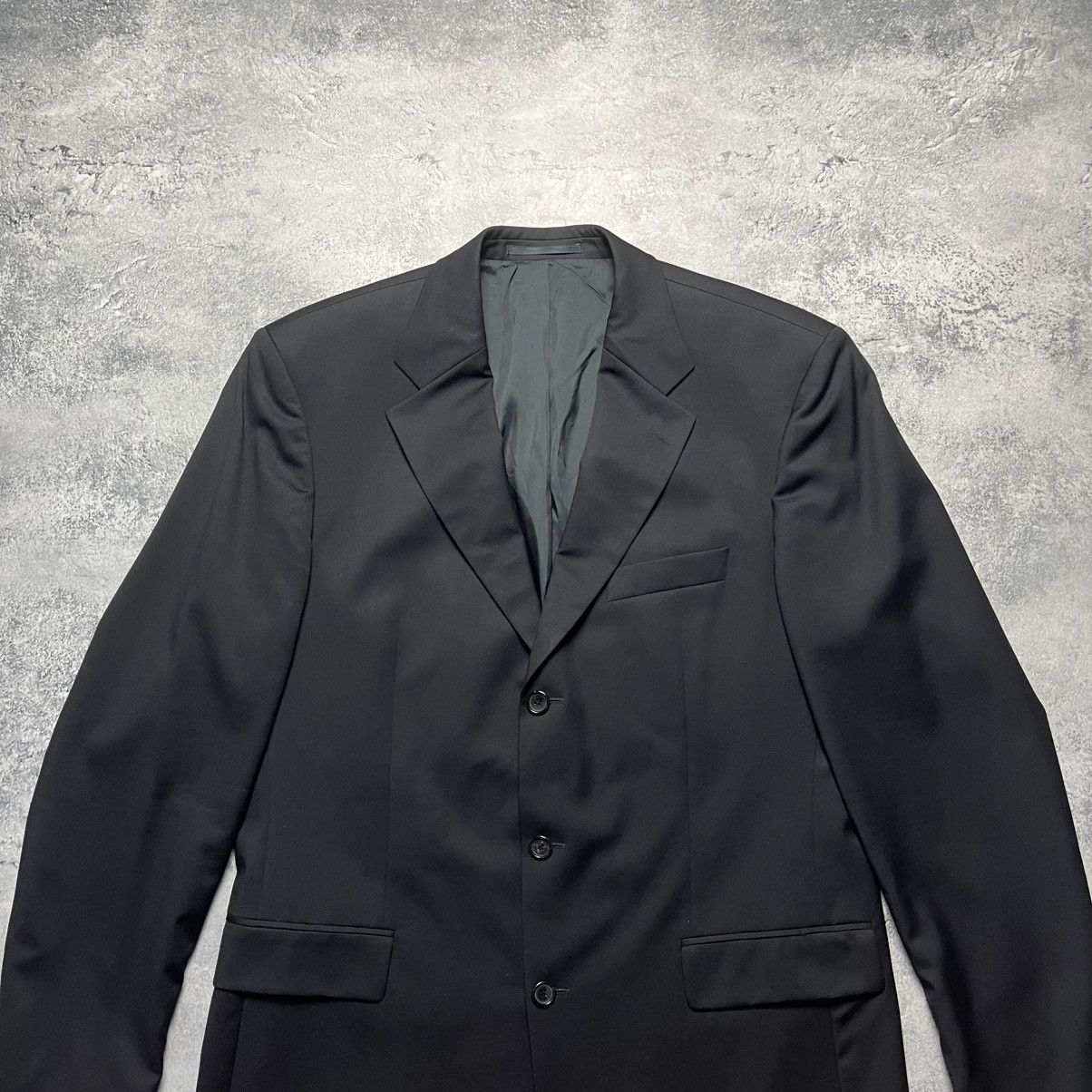 Hugo Boss Hugo Boss Da Vinci Lucca Black Wool Blazer Jacket Luxury Size 42L - 2 Thumbnail