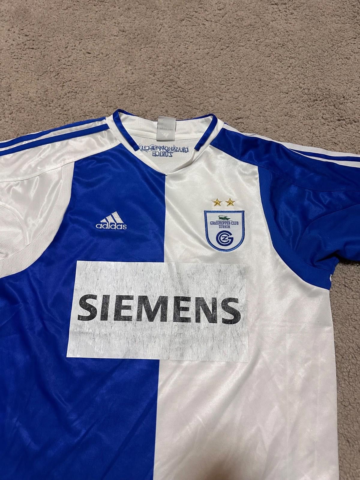 Adidas GRASSHOPPERS ZURICH 2005/06 FOOTBALL SHIRT JERSEY ADIDAS Size US M / EU 48-50 / 2 - 3 Thumbnail