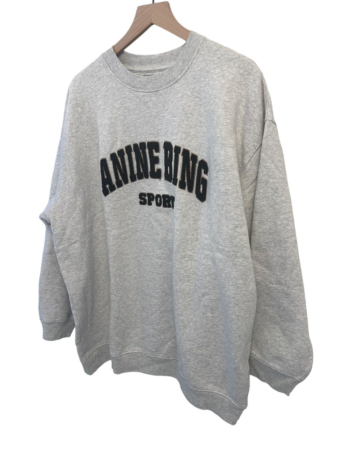 Anine Bing Anine Bing Sport Tyler Sweatshirt Heather Grey Large NWT Size L / US 10 / IT 46 - 3 Thumbnail