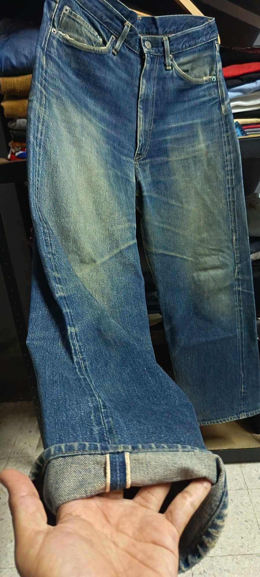 Hysteric Glamour Hysteric Glamour Distressed Selvedge Jeans 33 Japan Vintage Size US 33 - 2 Thumbnail