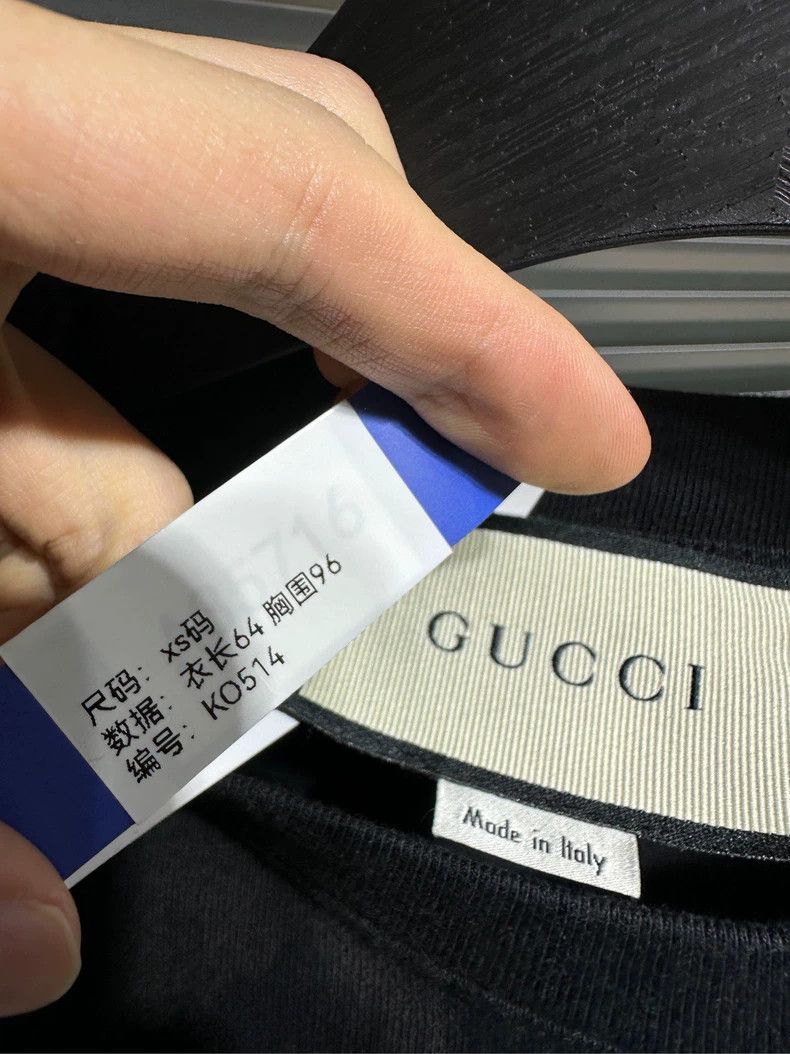 Gucci Gucci GG Apple Printed Short Sleeve Black Round Neck Pullov Size US XS / EU 42 / 0 - 4 Thumbnail