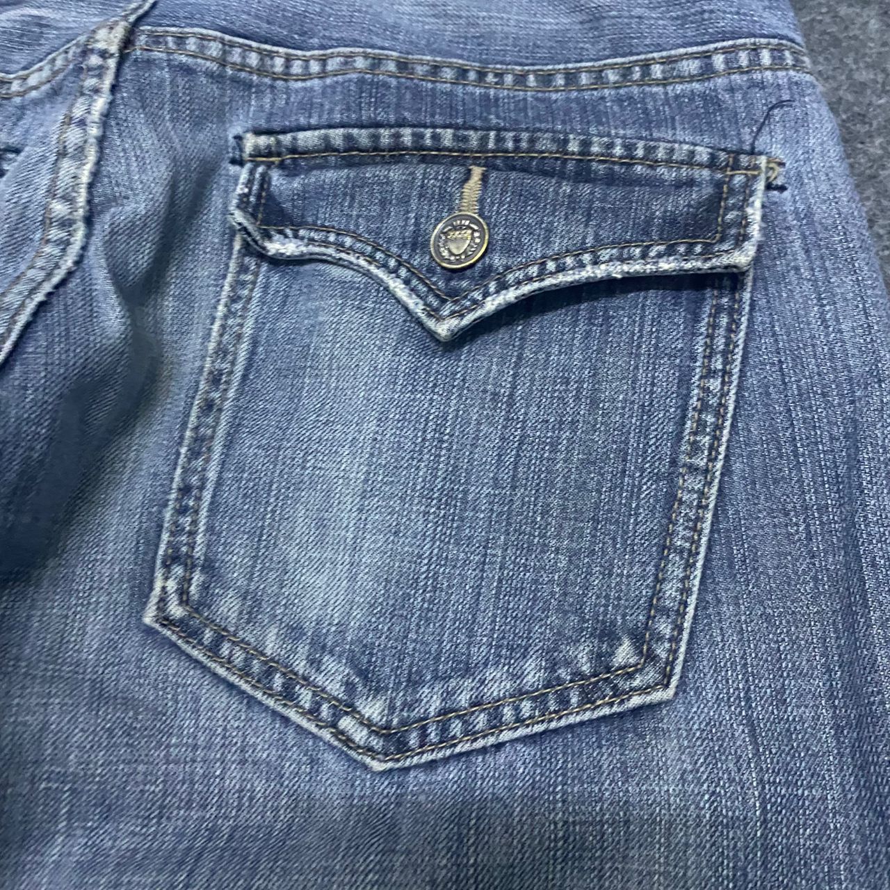 If Six Was Nine Origin Jeans Patchwork Japanese Brand Flare Denim Size US 30 / EU 46 - 15 Thumbnail