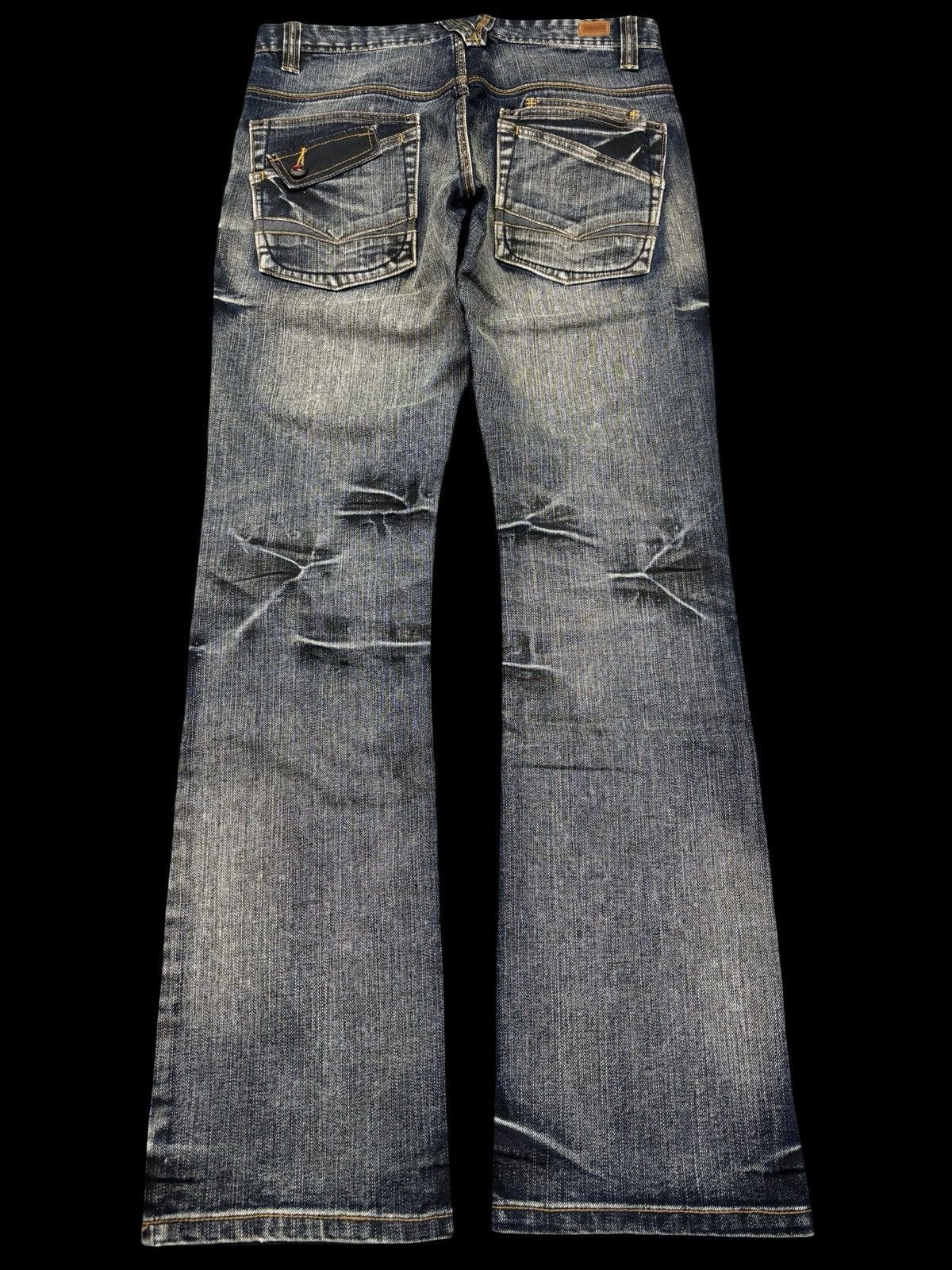 Japanese Brand 💥FLARE💥Archival Streetwear NCFM Sick Fades Denim F703 Size US 30 / EU 46 - 2 Thumbnail