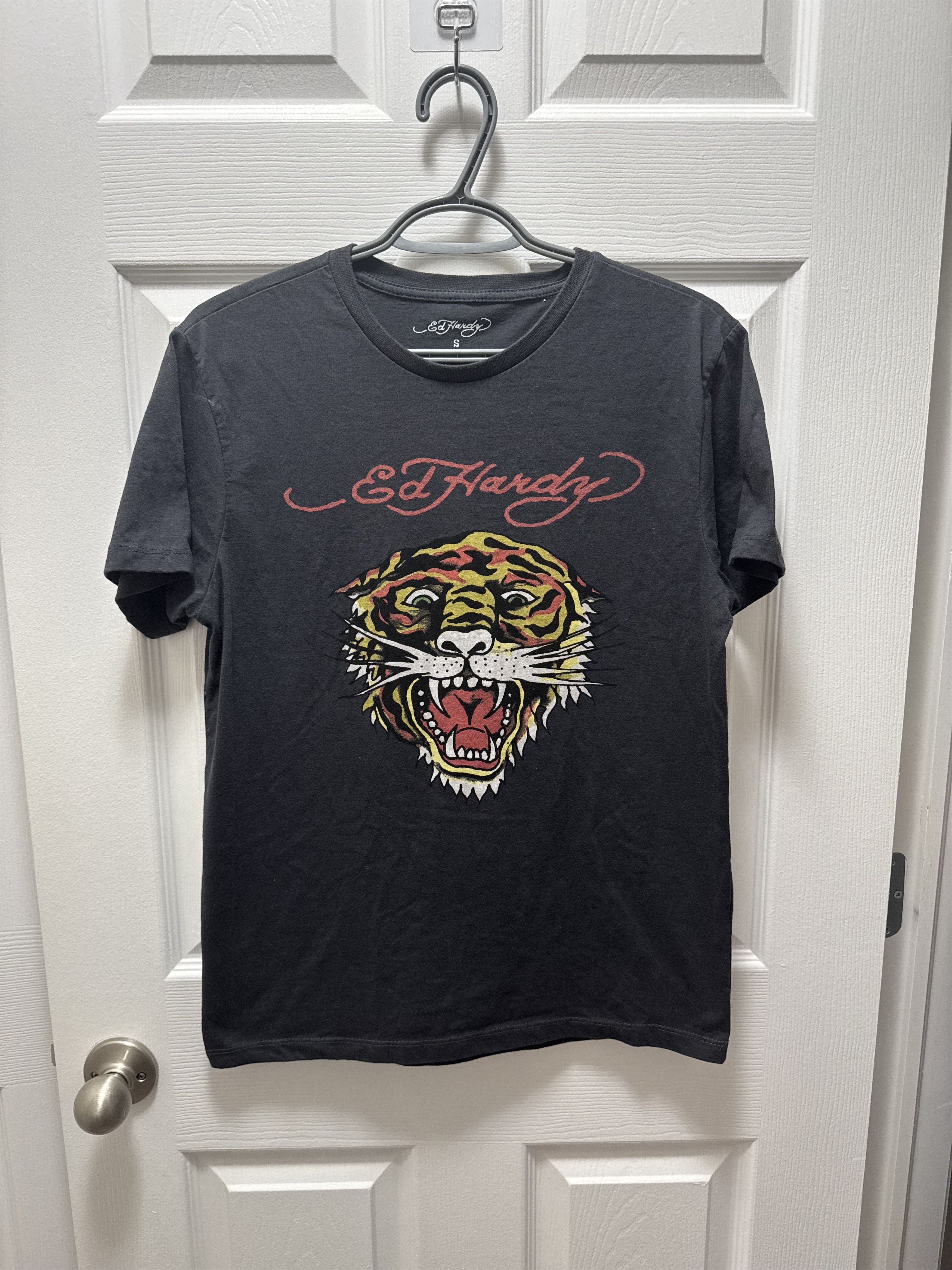 Ed Hardy Tiger Tattoo Classic Shirt Vintage Style Streetwear