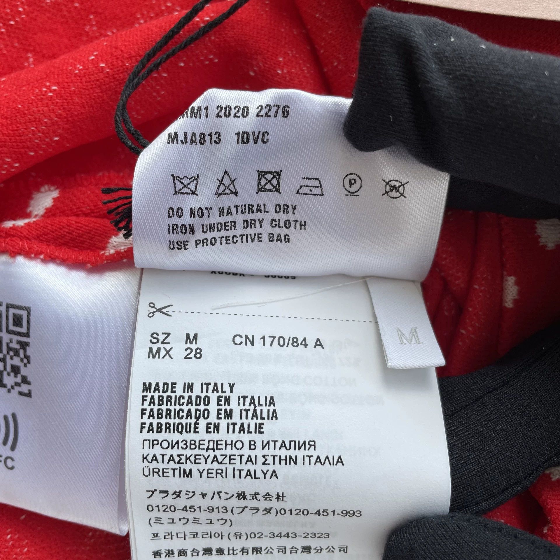 Miu Miu MIU MIU polka dot long sleeve A-line dress red M unused Size M / US 6-8 / IT 42-44 - 7 Thumbnail