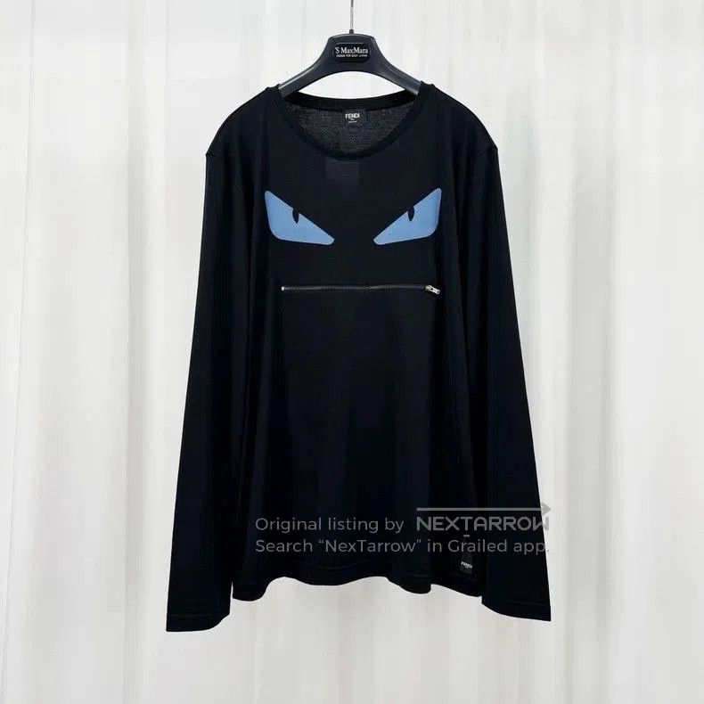 Fendi Fendi Monster Zip Pocket Long Sleeve Top. Size US L / EU 52-54 / 3 - 1 Thumbnail