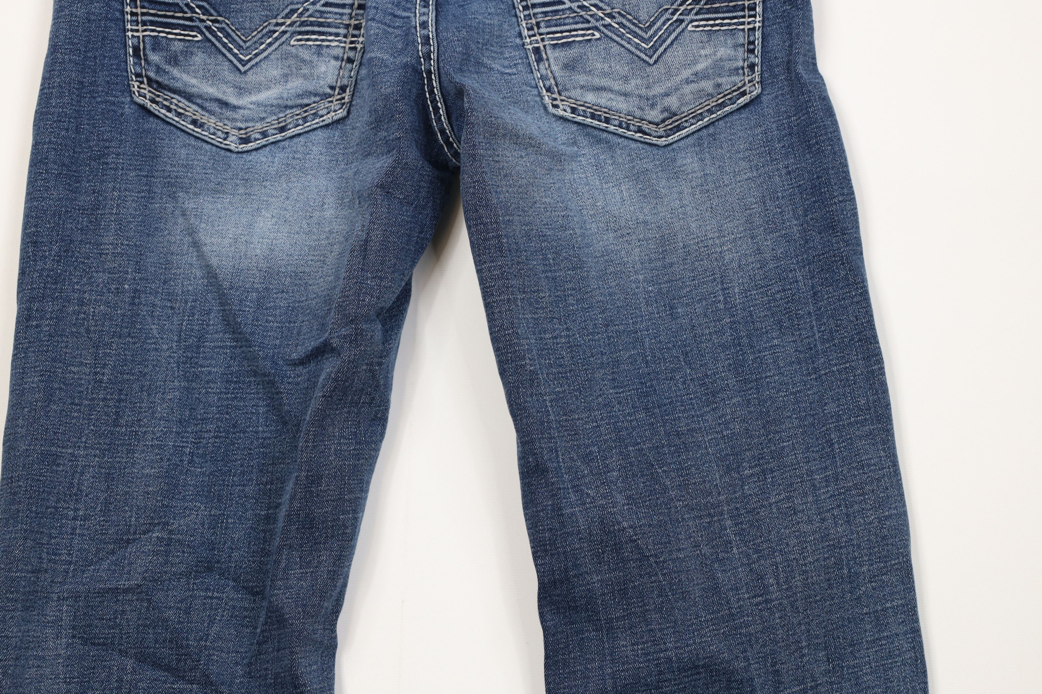 Vintage Buckle BKE Stitch Stretch Jake Bootcut Denim Jeans Blue Size US 28 / EU 44 - 11 Thumbnail