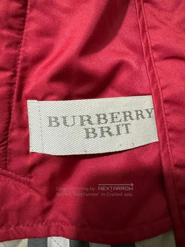 Burberry Burberry XS Red Polyester Women's Jacket. Size XS / US 0-2 / IT 36-38 - 5 Thumbnail