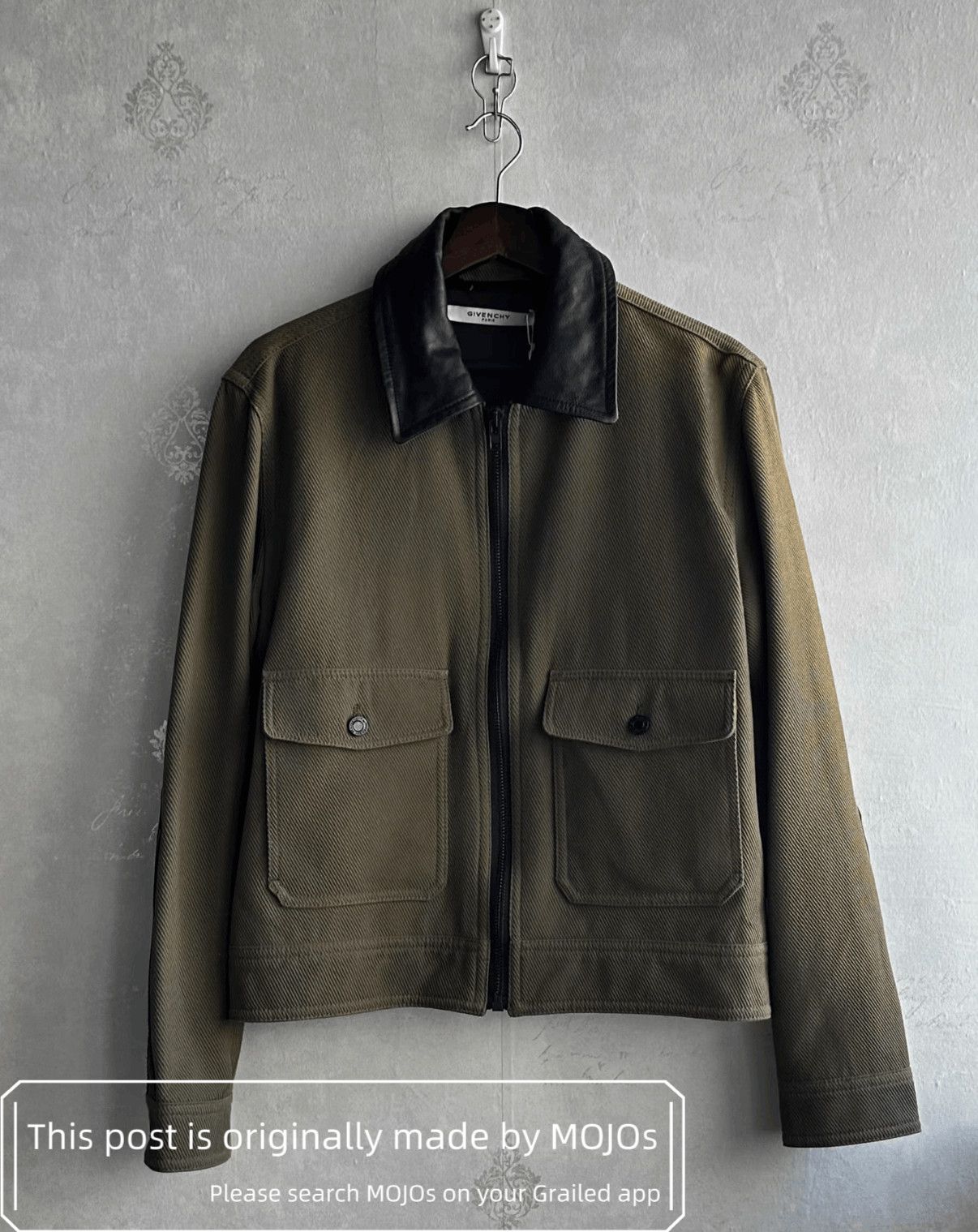 Givenchy Sz 50 Givenchy Leather Joint Work Jacket mojos132627 Size US M / EU 48-50 / 2 - 1 Thumbnail