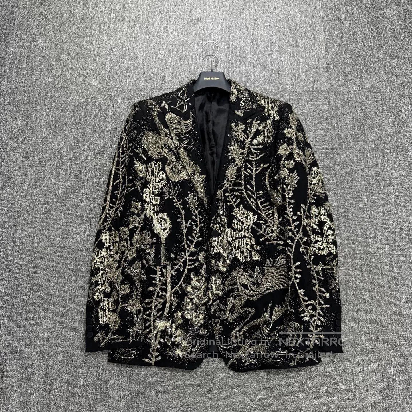 Alexander McQueen alexander mcqueen embroidered floral wool blazer. Size US L / EU 52-54 / 3 - 3 Thumbnail