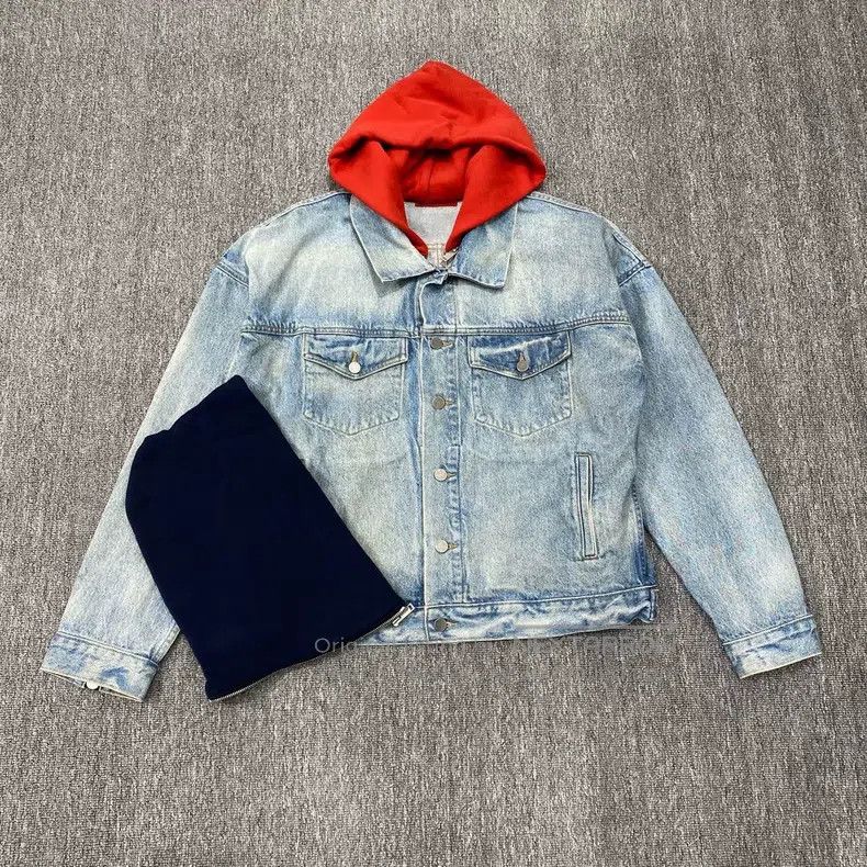 424 424 Hooded Denim Jacket Size US L / EU 52-54 / 3 - 4 Thumbnail