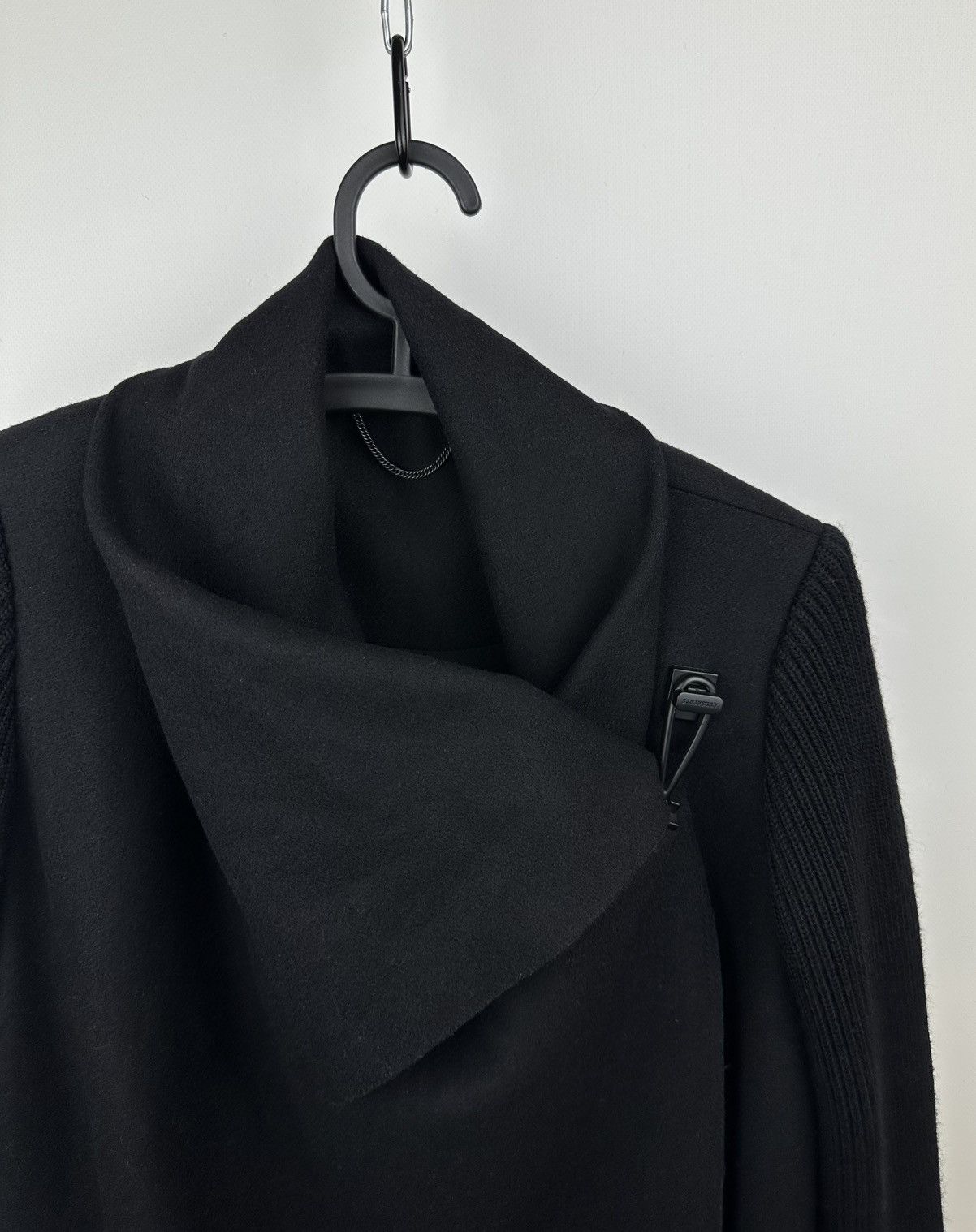 Allsaints AllSaints Monument Rib Coat Black Wool Blend Jacket UK 10 Size US M / EU 48-50 / 2 - 3 Thumbnail
