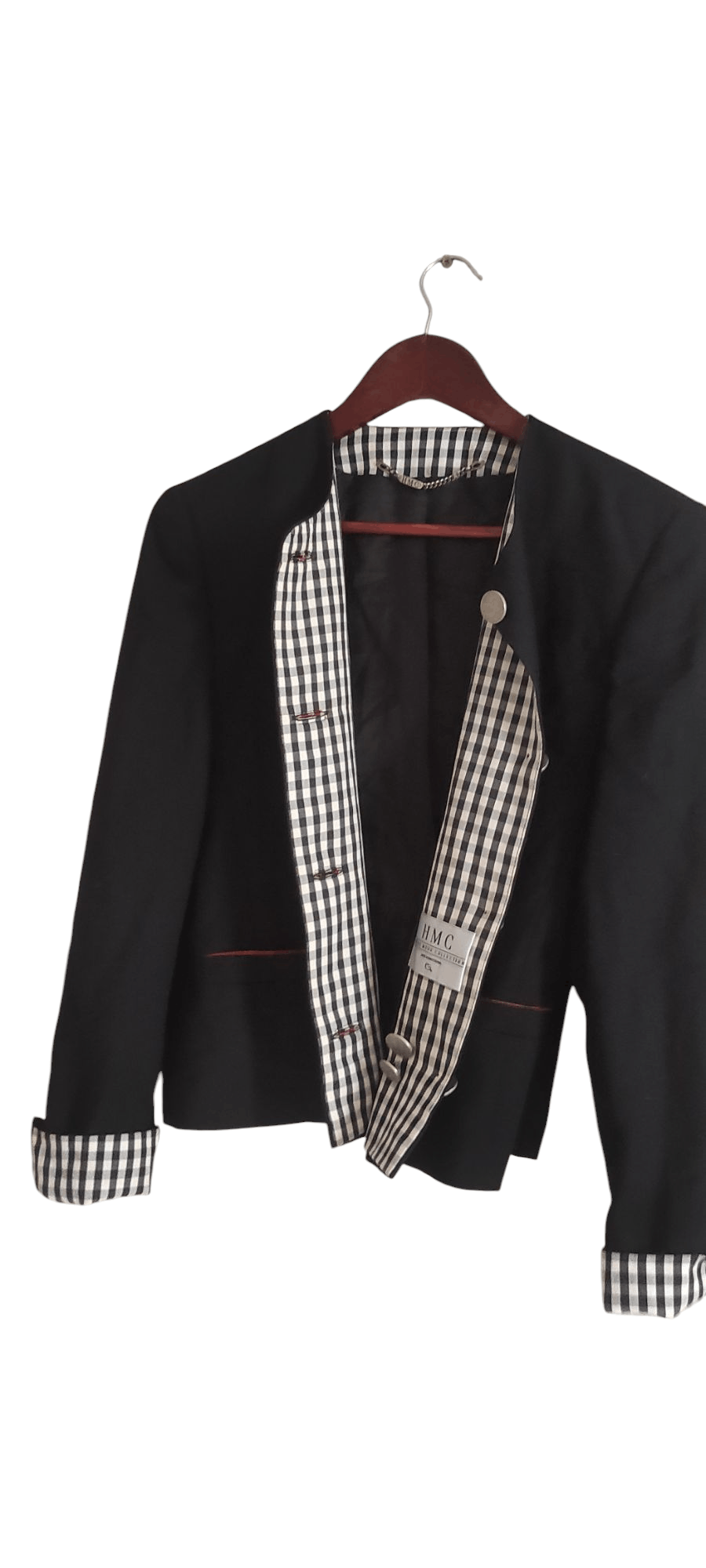 Vintage HMC Hucke Mode Collection Women's Single Breasted Blazer Size M / US 6-8 / IT 42-44 - 6 Thumbnail