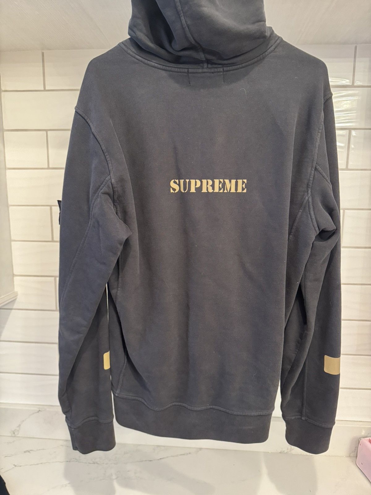 Stone Island × Supreme Supreme Stone Island Hooded Sweatshirt (SS19) Size L Size US L / EU 52-54 / 3 - 5 Thumbnail
