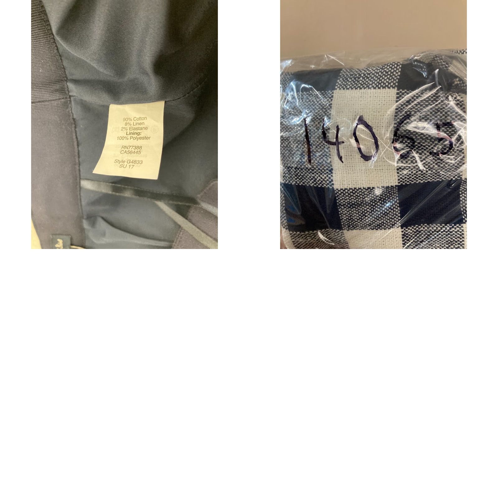 J.Crew J.CREW Pencil Skirt Womens 4 Navy White Check Cotton Linen Twill Knee Length Multicolor Modern Gingham Plaid Office Business Womens 4 Size 27" / US 4 / IT 40 - 8 Thumbnail