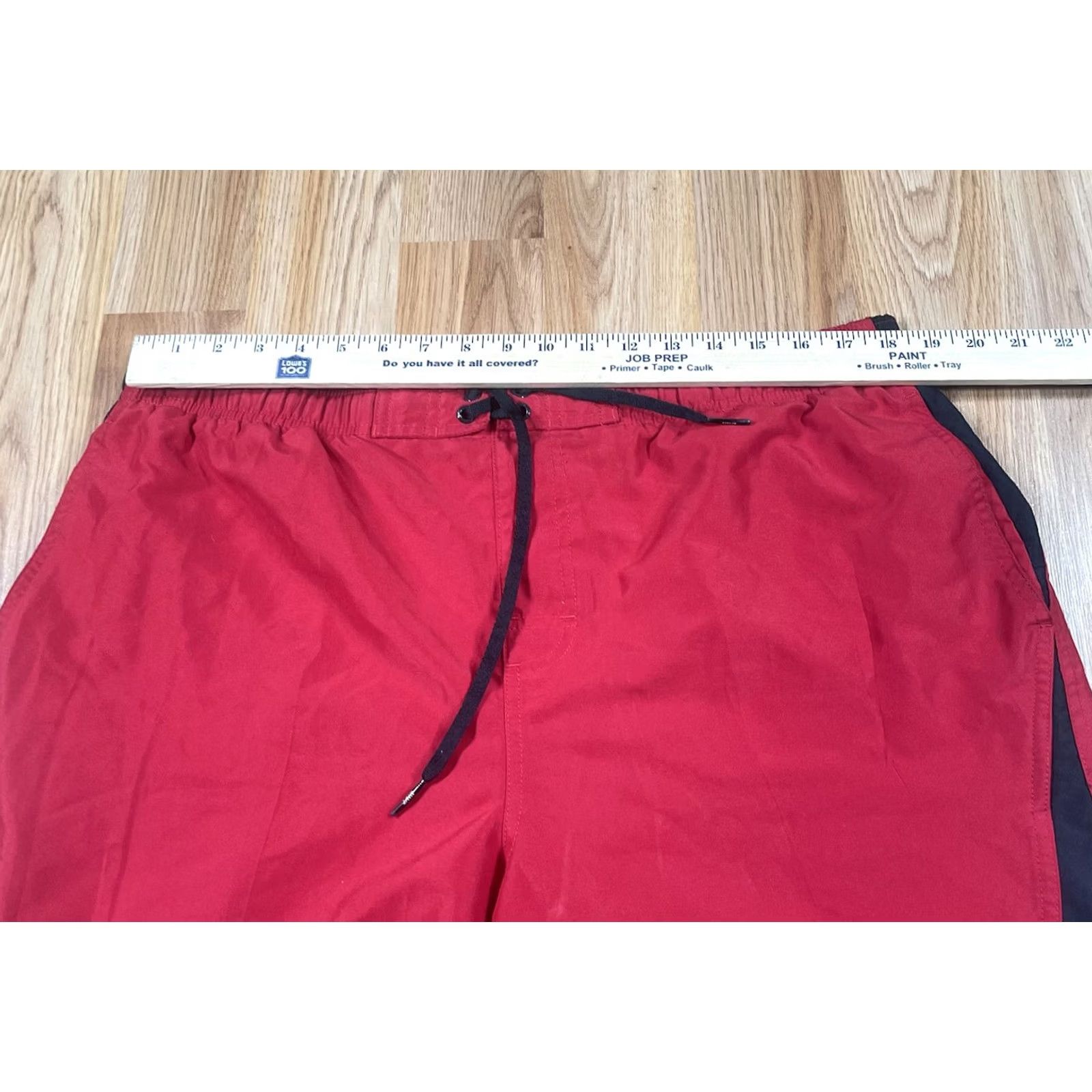 Nike Nike Swim Trunks Shorts Mens XL X-Large Red Polyester Drawstring Beach Size US 36 / EU 52 - 4 Thumbnail
