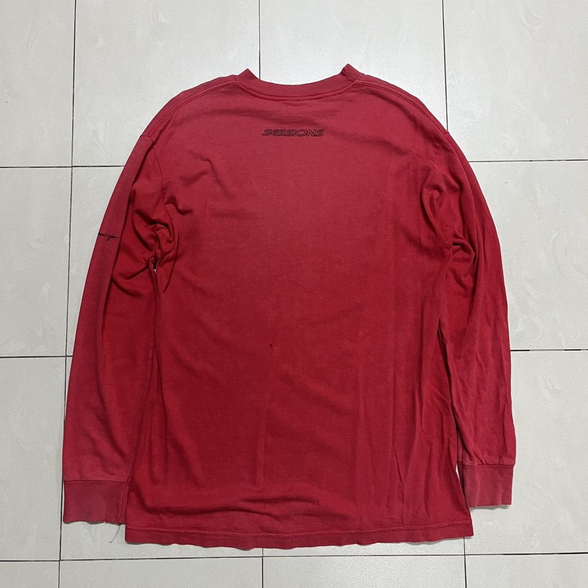 Sessions × Vintage Vintage Sessions Sunfaded Distressed Longsleeve T Shirt Size US S / EU 44-46 / 1 - 10 Thumbnail