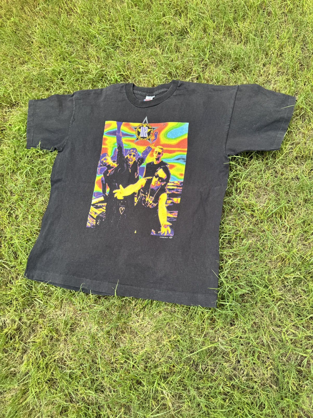 Vintage Vintage U2 T-shirt Zoo TV Tour 90's Zooropa Size US XL / EU 56 / 4 - 2 Thumbnail