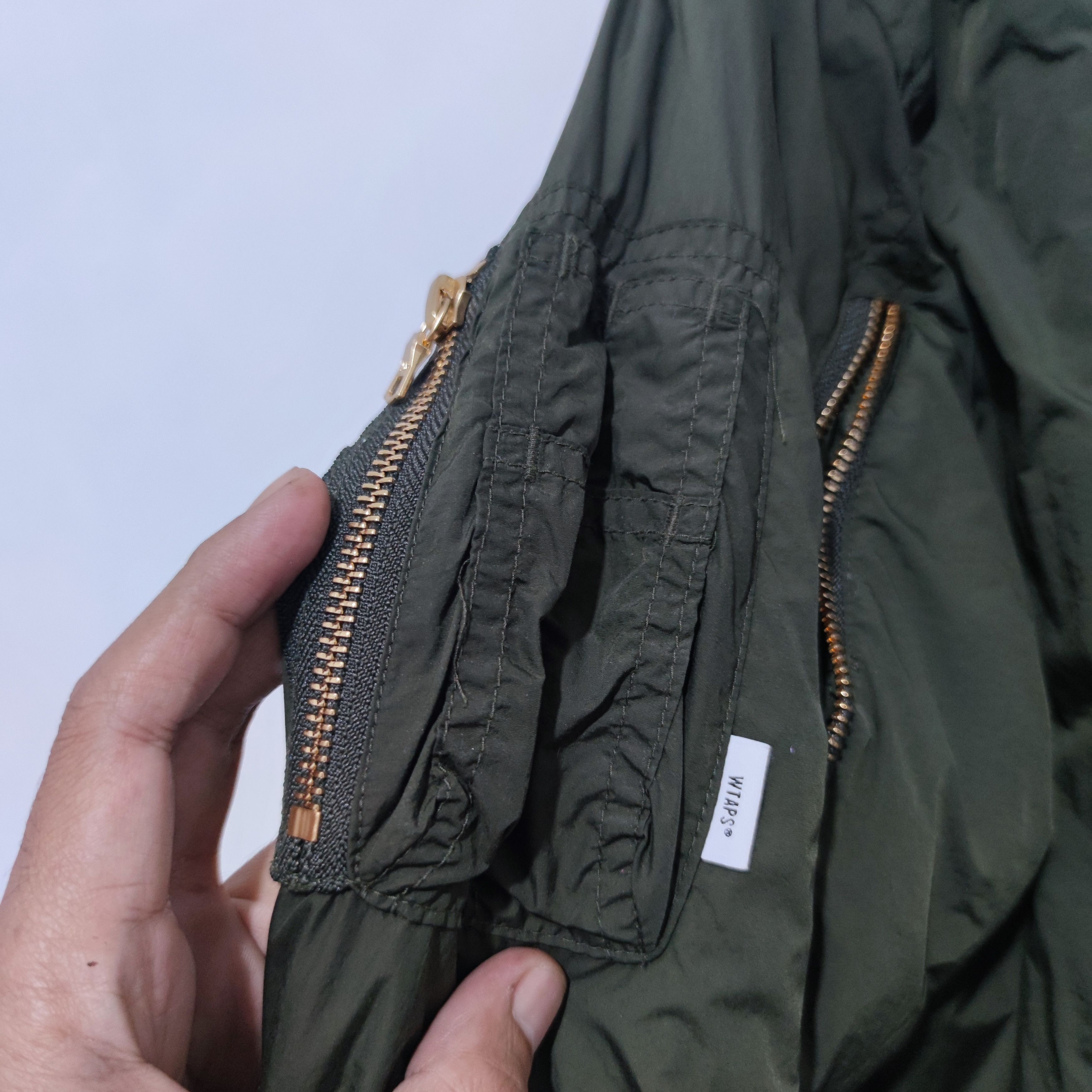 Vintage × Wtaps Bomber Jacket Dark Green Size US M / EU 48-50 / 2 - 11 Thumbnail
