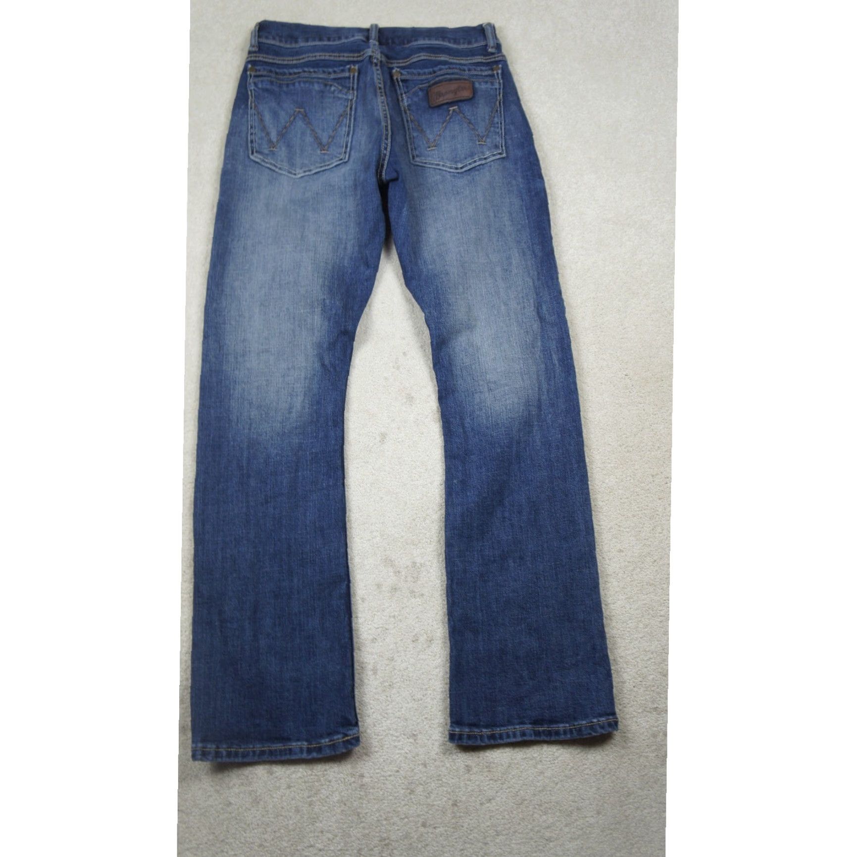 Wrangler Wrangler Jeans Slim Boot Cut Blue Denim 29x32 1947 Collection Mens Jeans Slim Fit Long Sleeve? Size US 29 - 2 Thumbnail