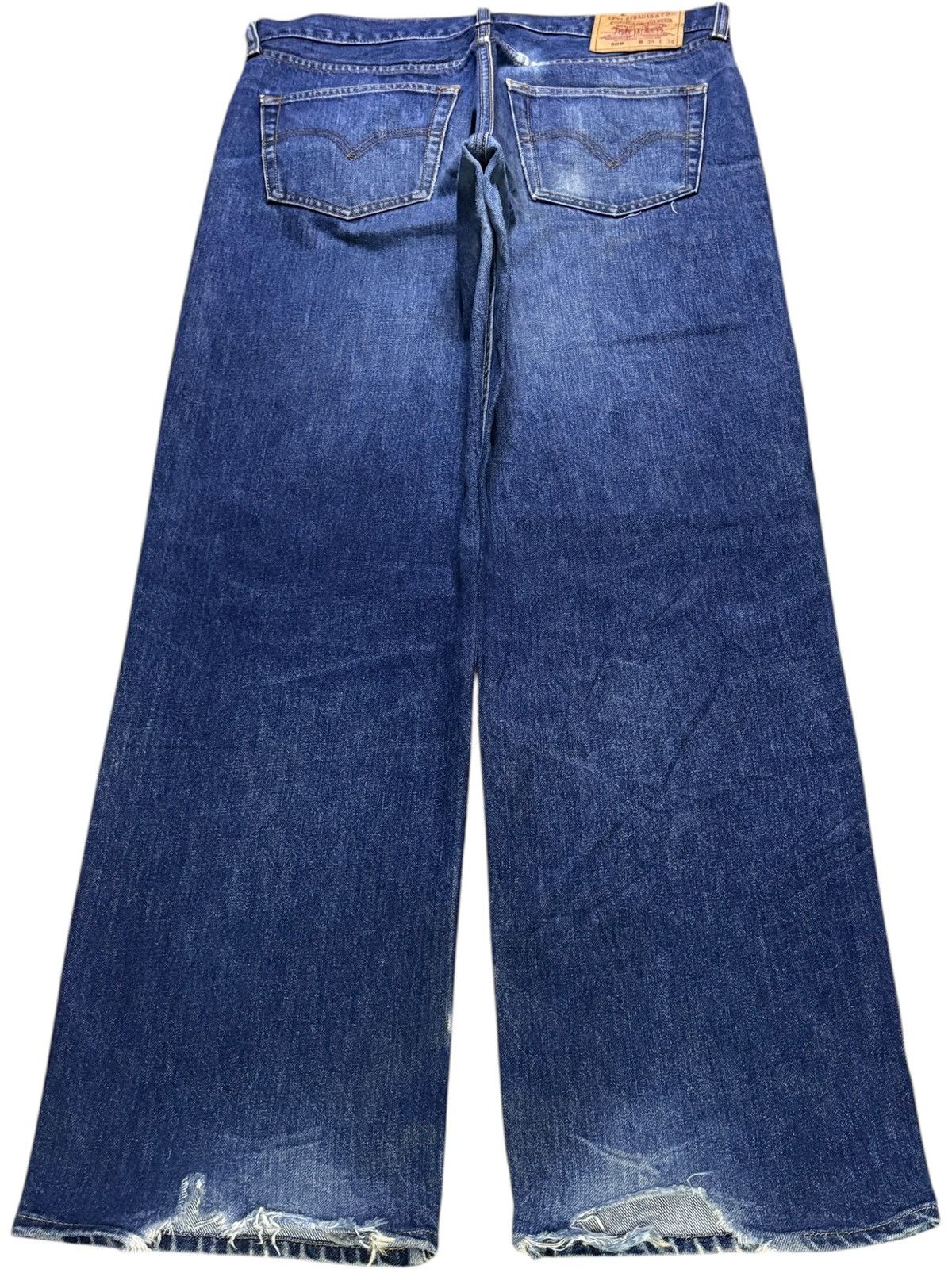 Levi's Vintage 90s Levis 508 Mud Wash Distressed Loose Baggy Jeans Size US 34 / EU 50 - 2 Thumbnail