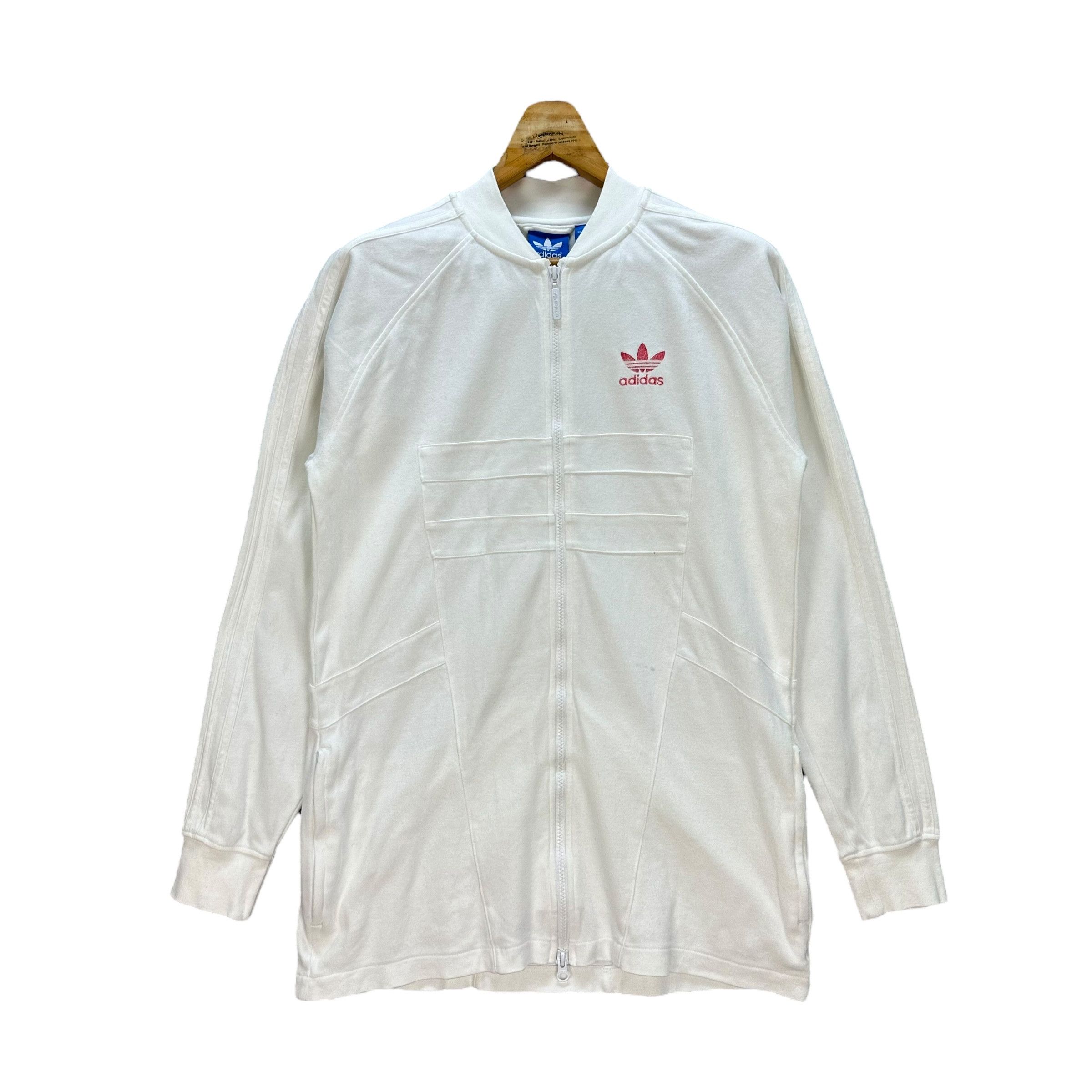 Adidas ADIDAS WHITE BOMBER SWEATER #9081-55 Size US L / EU 52-54 / 3 - 1 Thumbnail