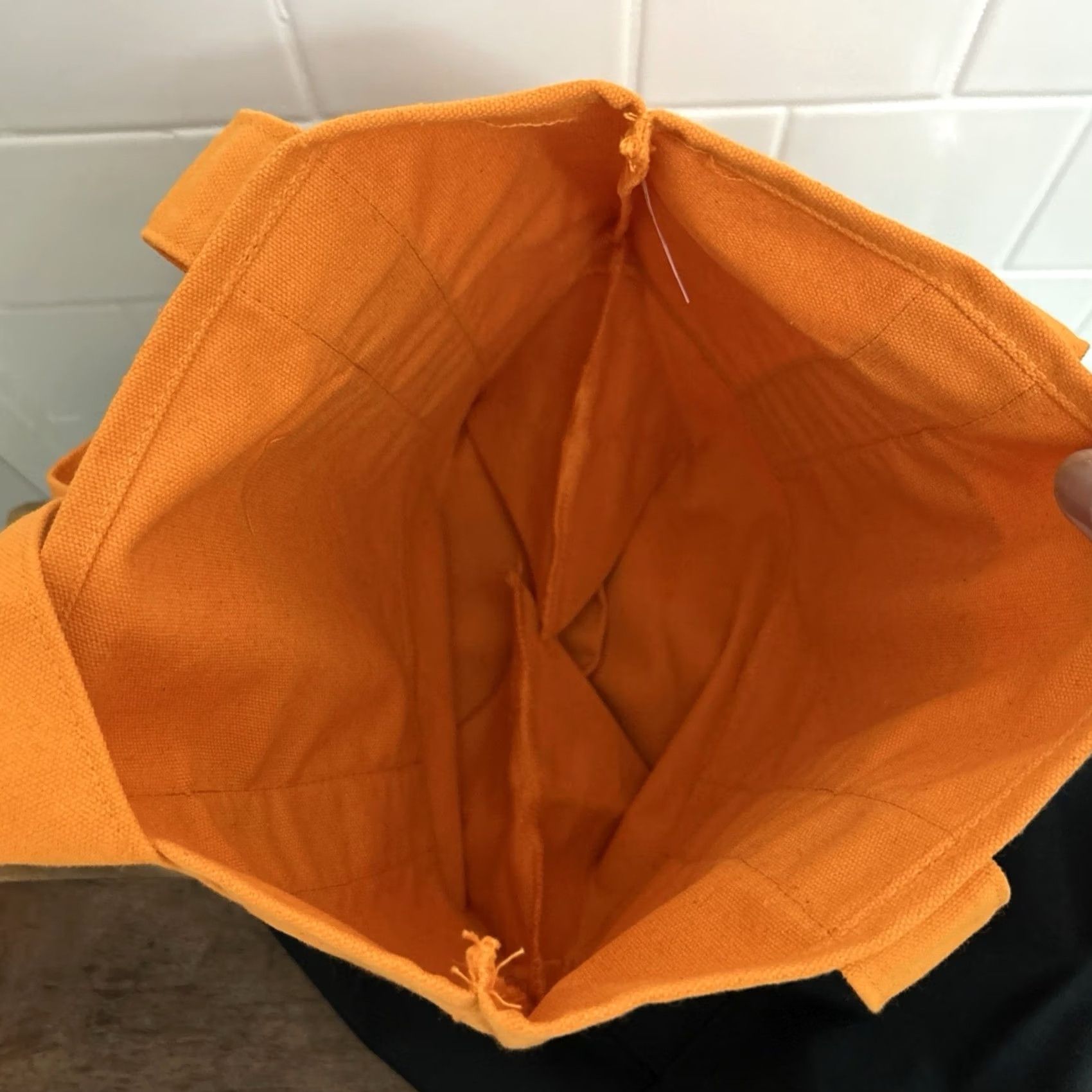 Vintage Trader Joe’s Mini Tote Bag Set Of 2 Black Orange Limited Edition Canvas Casual Travel Workwear Women Size ONE SIZE - 7 Thumbnail