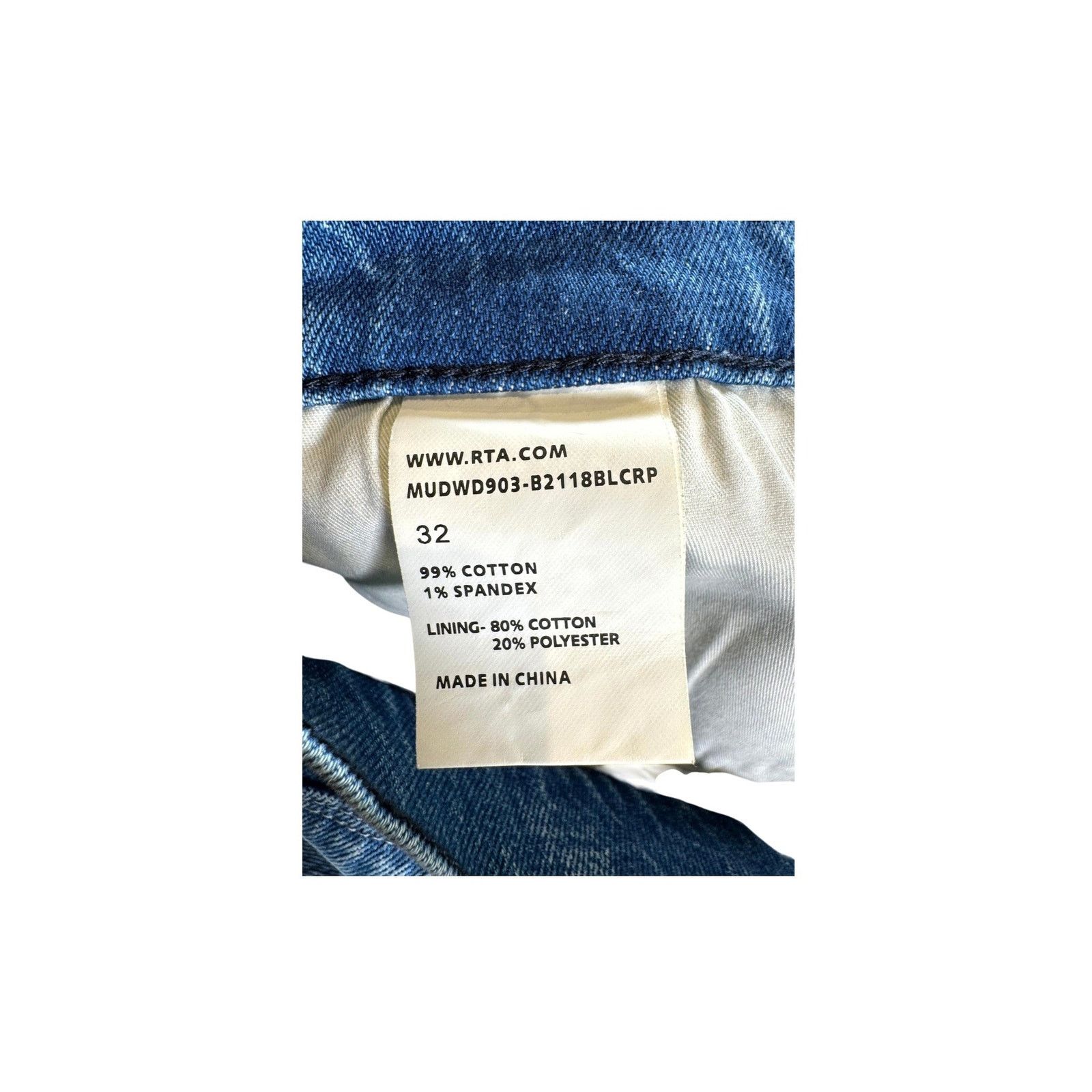 Rta RTA "Flared Flooded Metal Cross" Light Wash Jeans Size US 32 / EU 48 - 5 Thumbnail