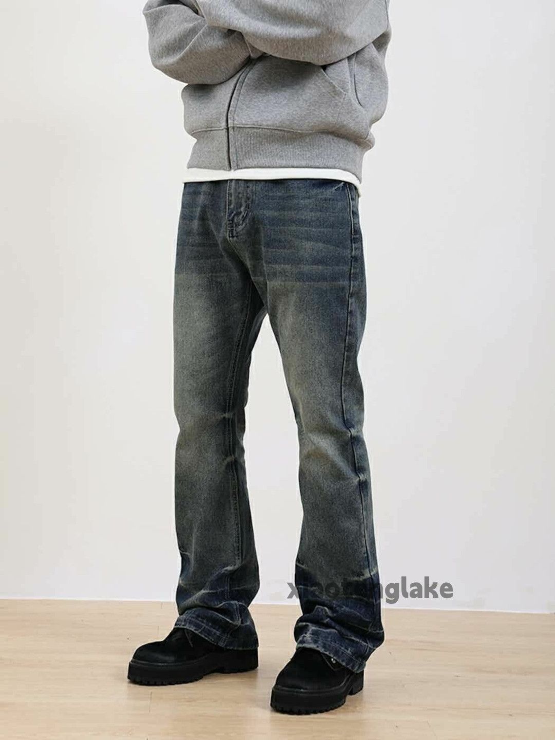Jean washed faded y2k yuppie bootcut gradient jeans Size US 30 / EU 46 - 7 Thumbnail
