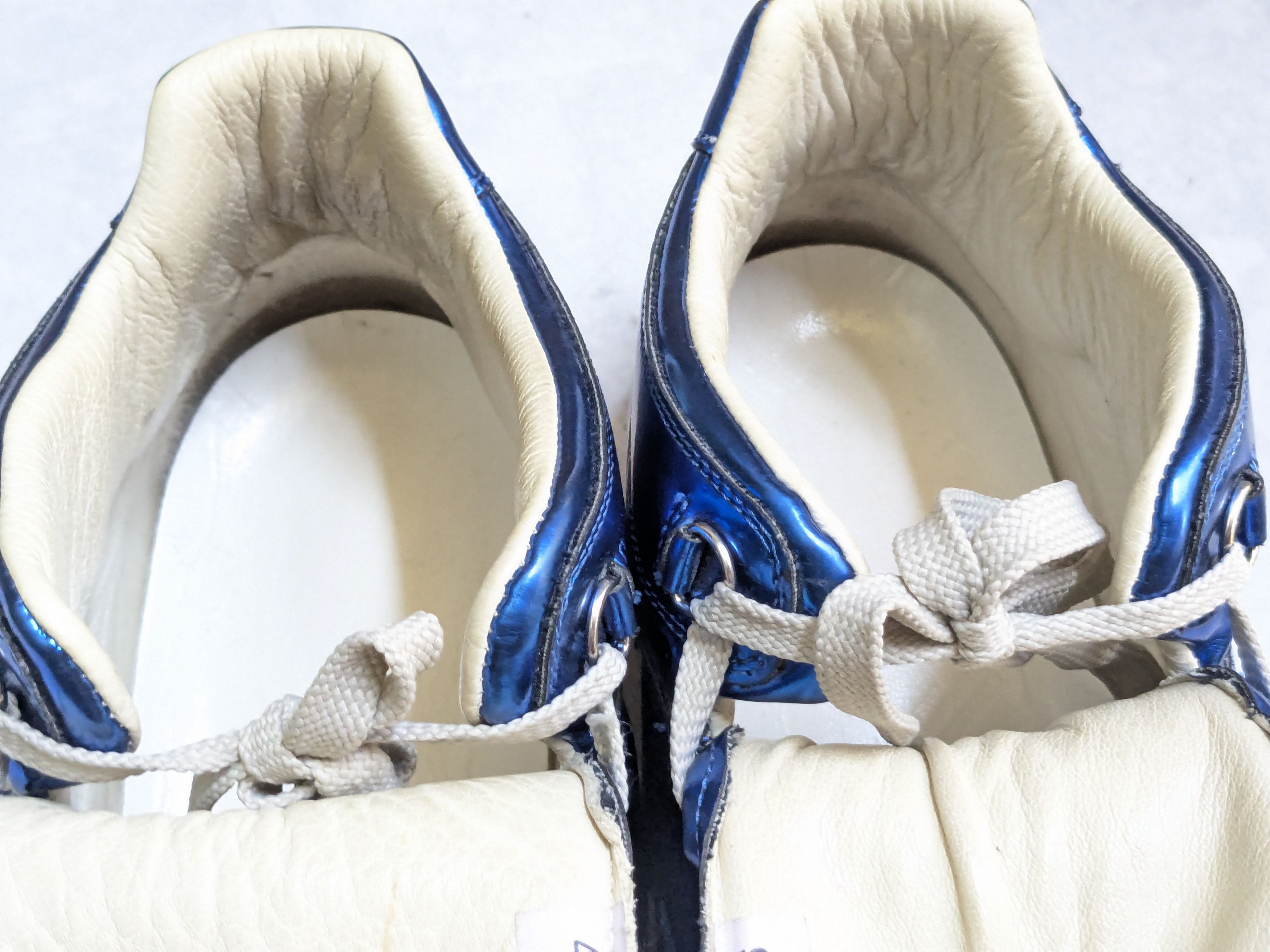 Maison Margiela Maison Margiela High Top Sneakers Blue 12 45 Leather Size US 12 / EU 45 - 6 Thumbnail