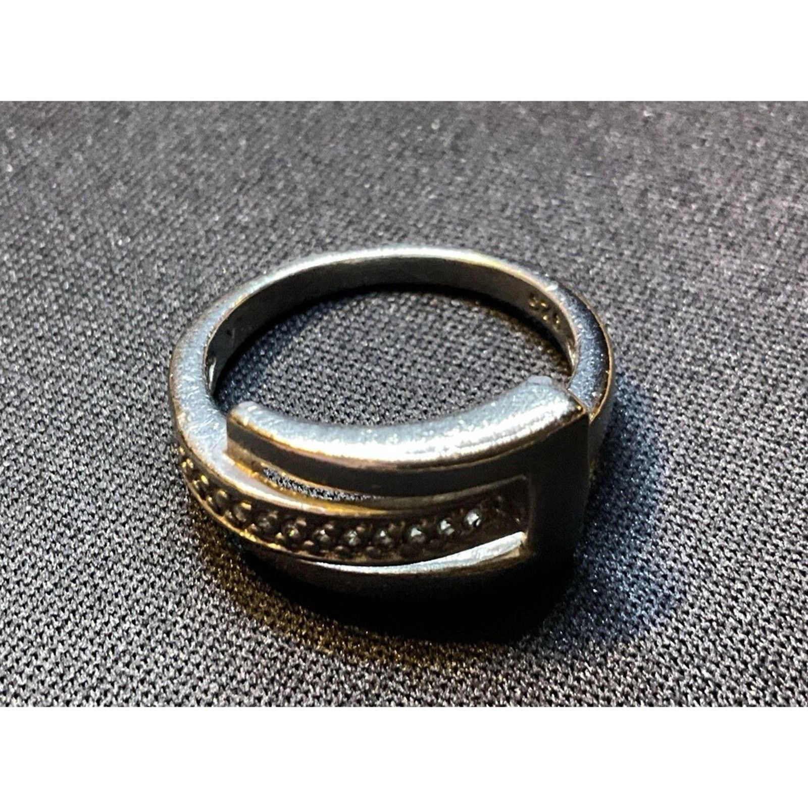 Other Size 8 LA Belt Design W/ Diamond Chips Ring Size ONE SIZE - 3 Thumbnail