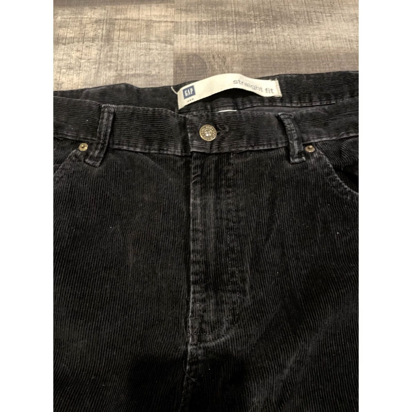 Gap VINTAGE Gap Pants Men 38x34 Black Chino Corduroy Thick Baggy Easy Fit Y2K F254 Pants Regular Men Blue 90s Style Corduroy Straight Size US 38 / EU 54 - 4 Thumbnail