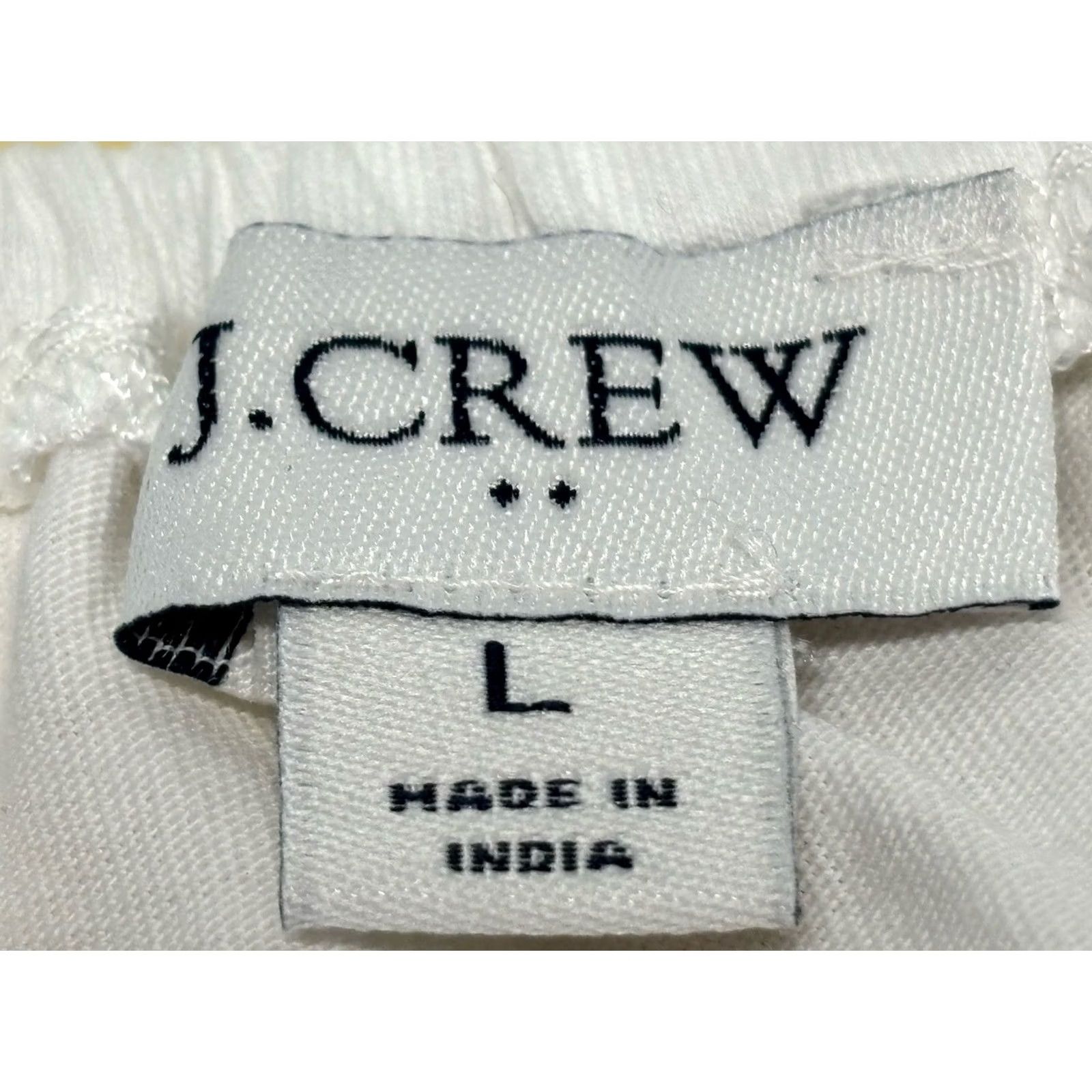 J.Crew VINTAGE J. Crew Tie Back Puff Sleeve Top Shirt L Womens White Cottagecore Classic Girly Casual Puff Sleeve Pullover Solid Casual Spring Summer Fall Size L / US 10 / IT 46 - 6 Thumbnail