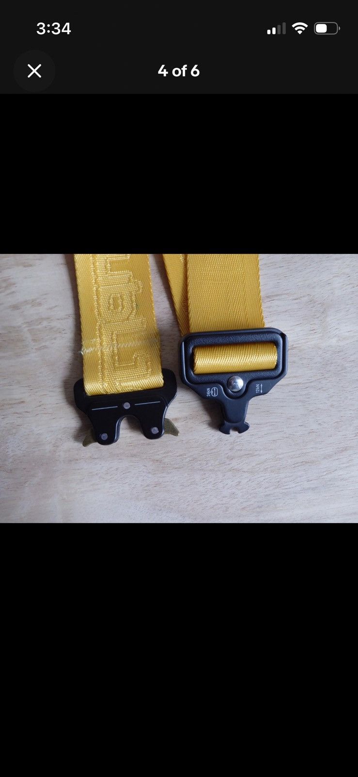 Other thepublic RATCHET STRAP 38" BELT CLASP CLOSURE YELLOW Size ONE SIZE - 5 Thumbnail