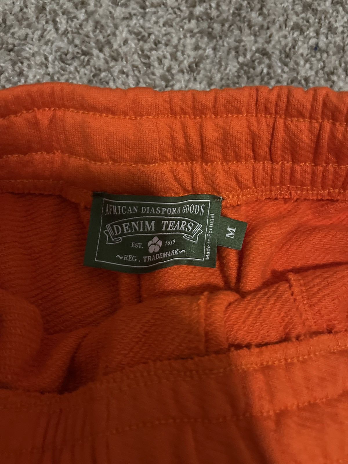 DENIM TEARS Denim Tears Sweatshort Orange Size Medium Size US 30 / EU 46 - 2 Thumbnail