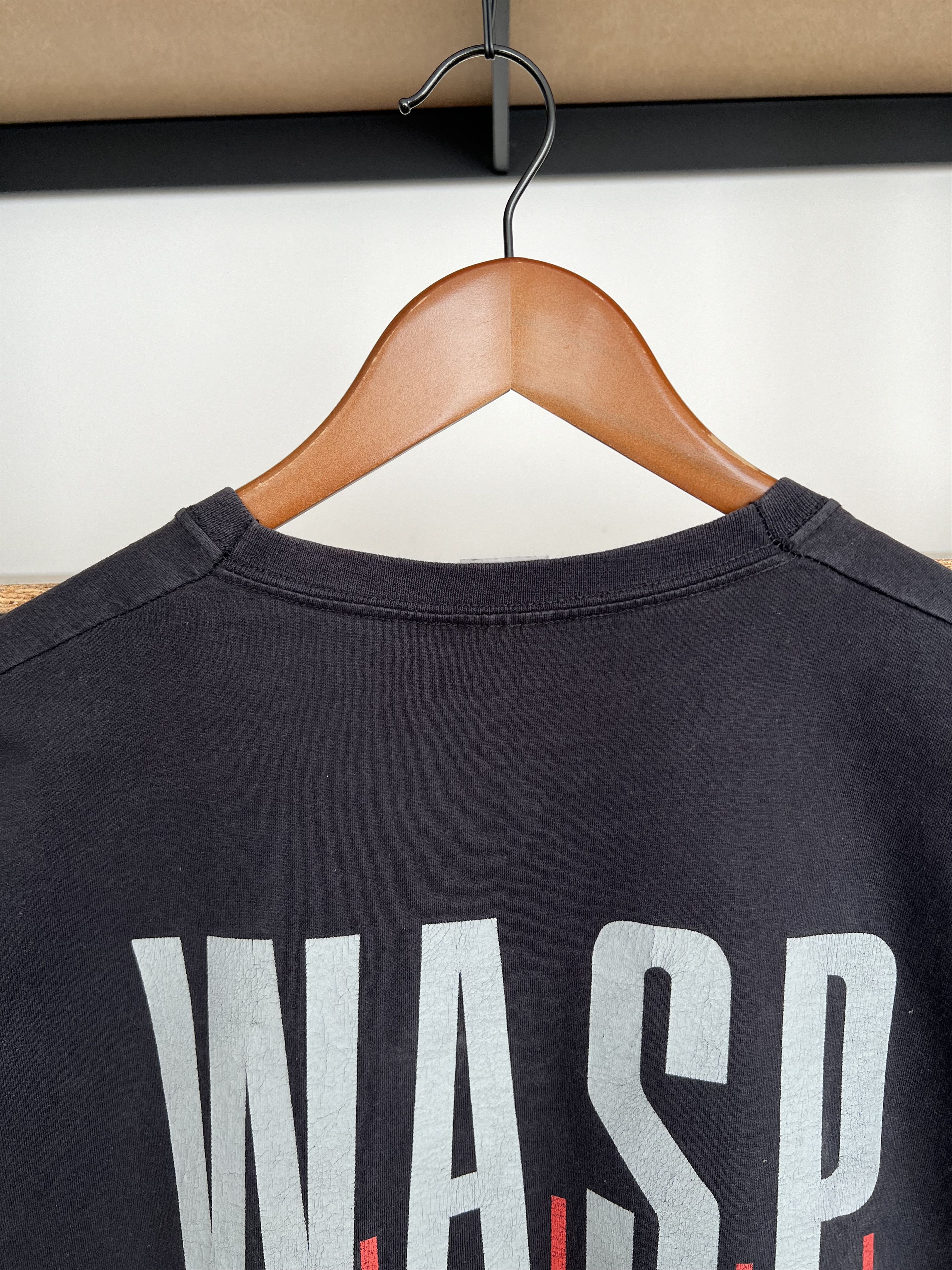 Band Tees Vintage 2000s W.A.S.P. WASP Jesus Heavy Metal Band T-shirt Size US M / EU 48-50 / 2 - 23 Thumbnail