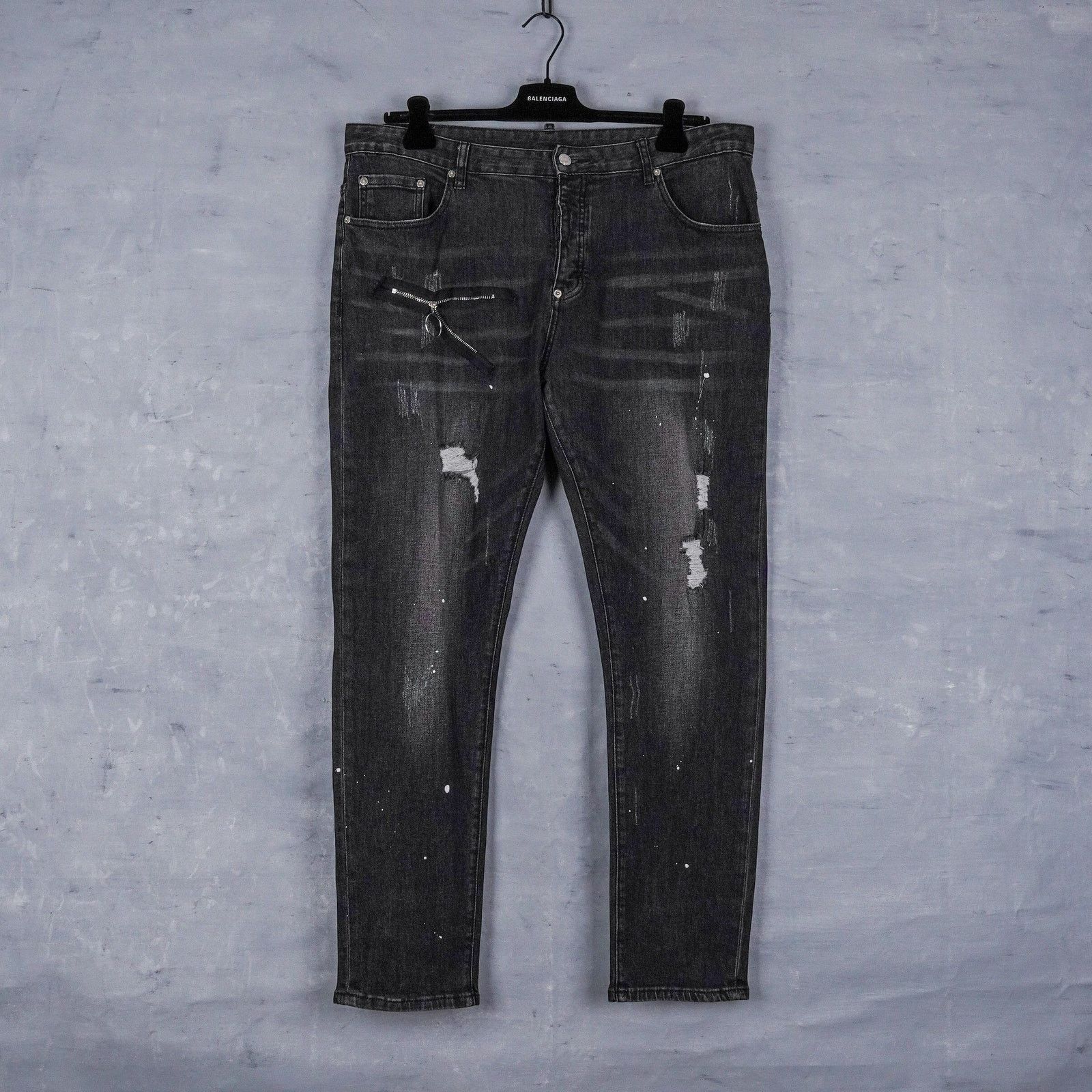 Dsquared2 Dsquared2 classic kenny distressed washed black jeans pants Size US 38 / EU 54 - 1 Thumbnail