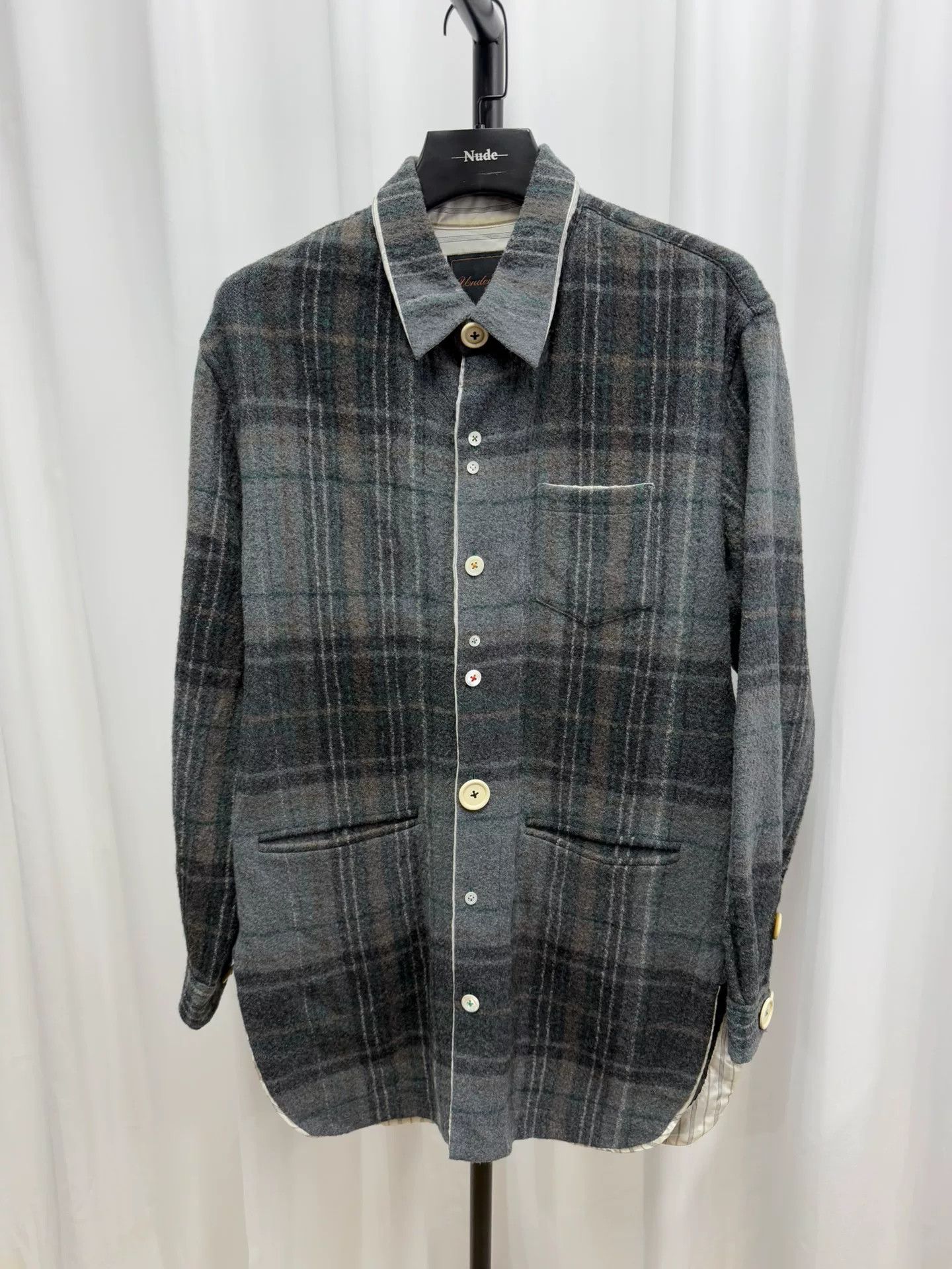 Comme des Garcons Homme classic gray oversized button-up shirt Size US L / EU 52-54 / 3 - 1 Thumbnail