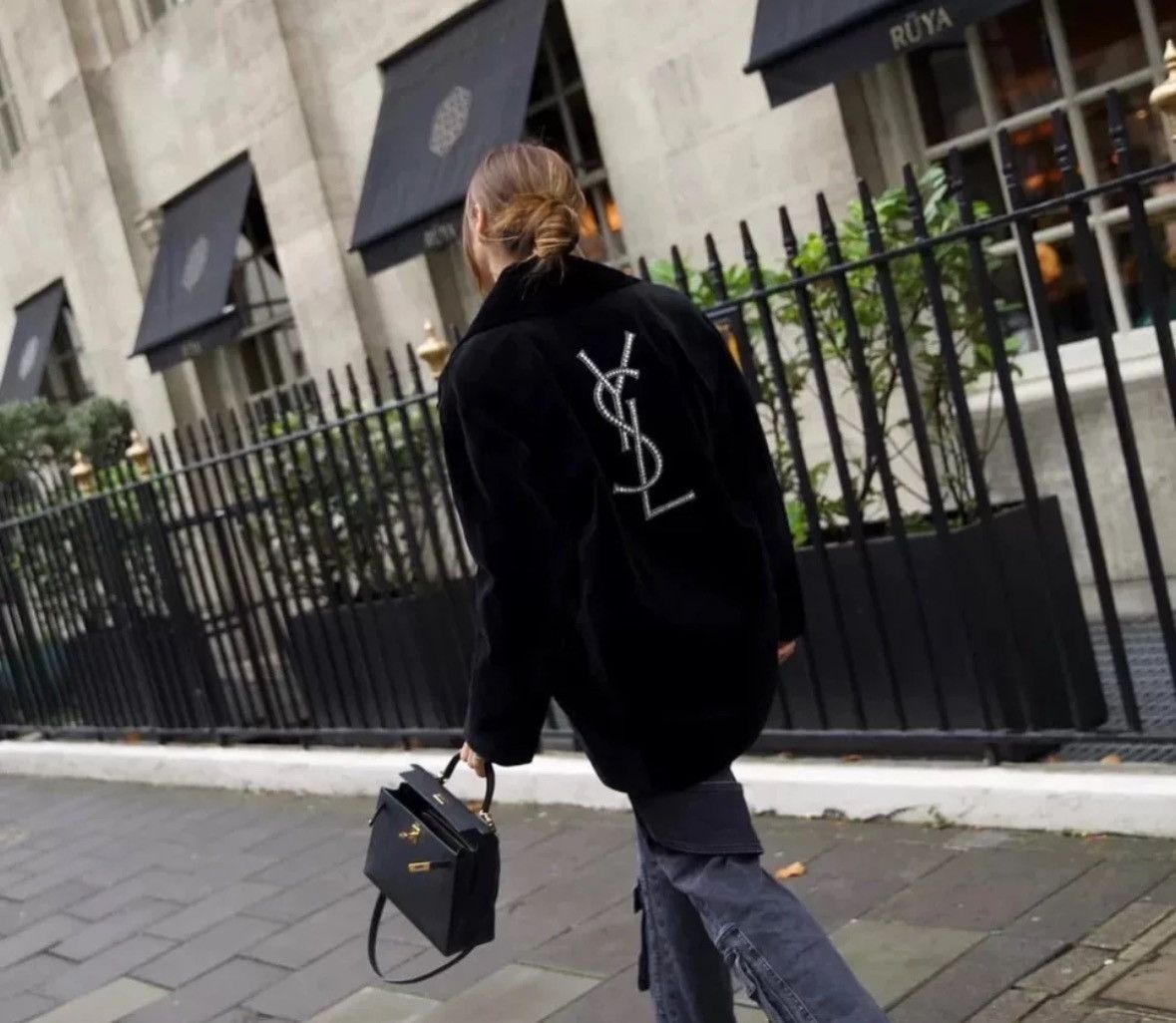 Saint Laurent Paris × Yves Saint Laurent Saint Laurent SLP rhinestone velvet jacket 2412-Nextarrow Size US M / EU 48-50 / 2 - 8 Thumbnail